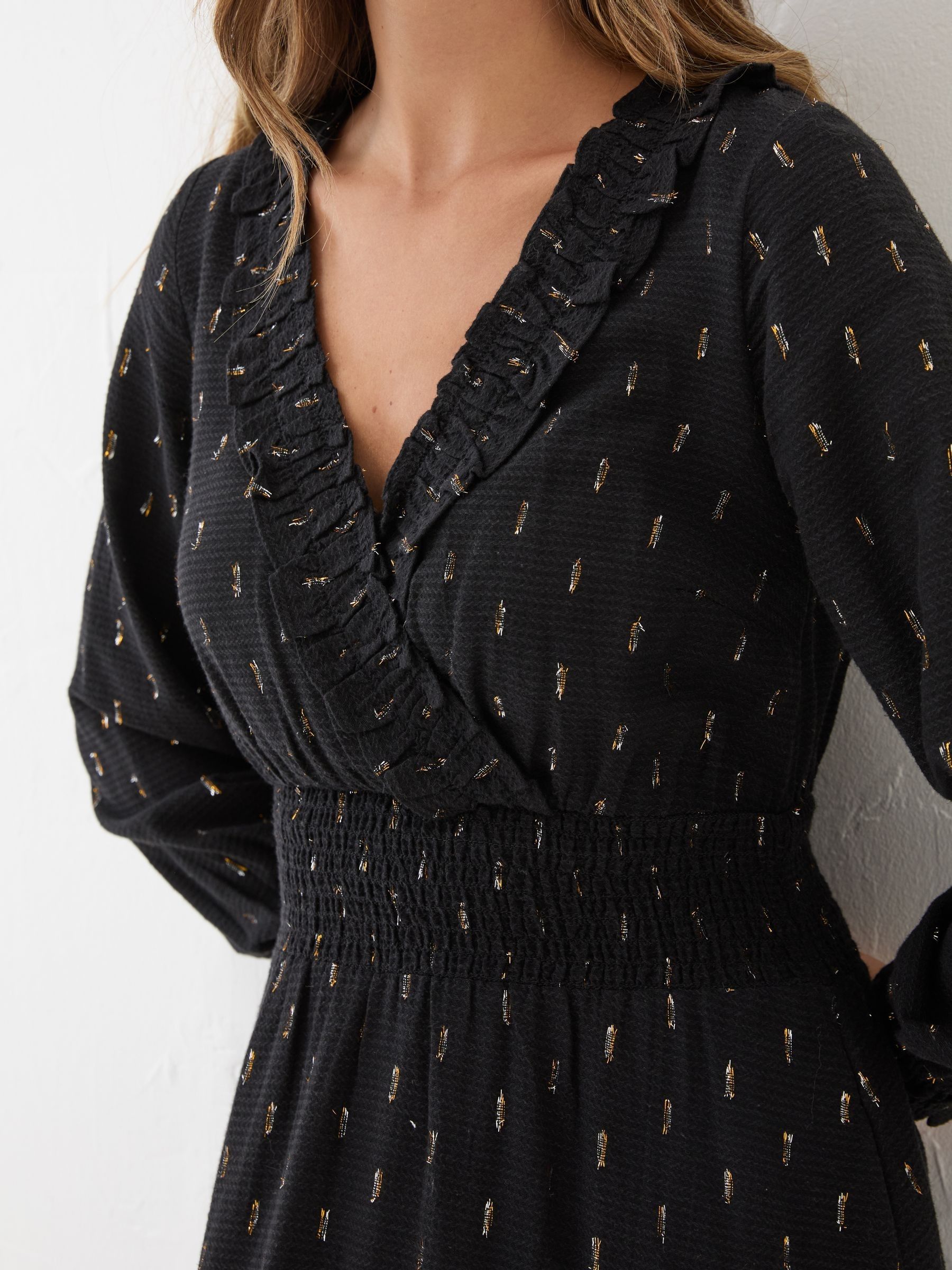 Black Rosie Midi Dress - Image 6 of 8