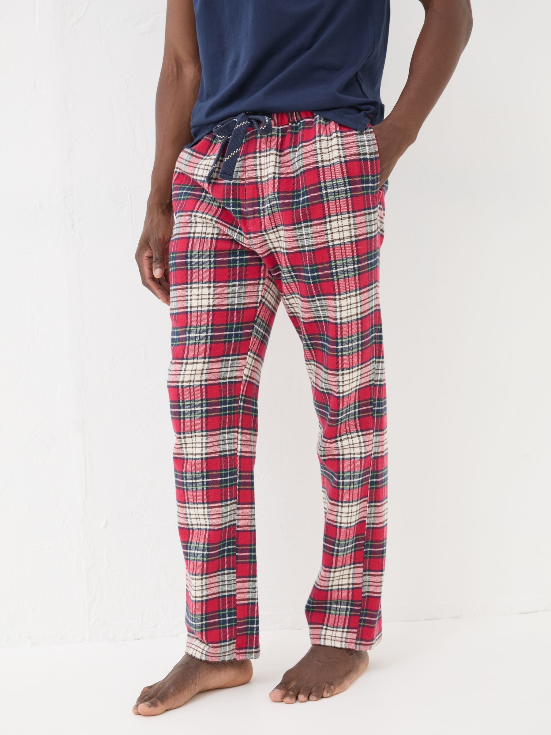 Navy Check Pyjama Set | FatFace