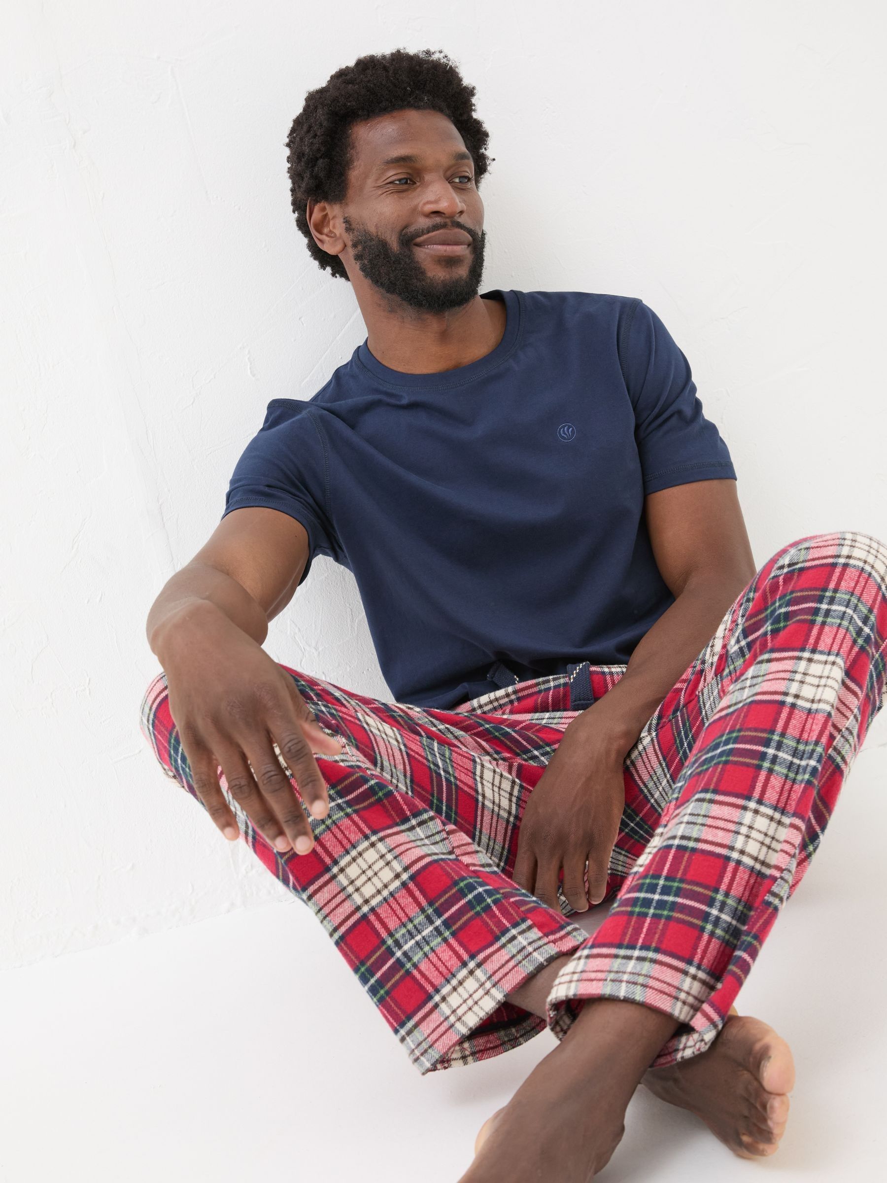 Navy Check Pyjama Set - Image 5 of 7