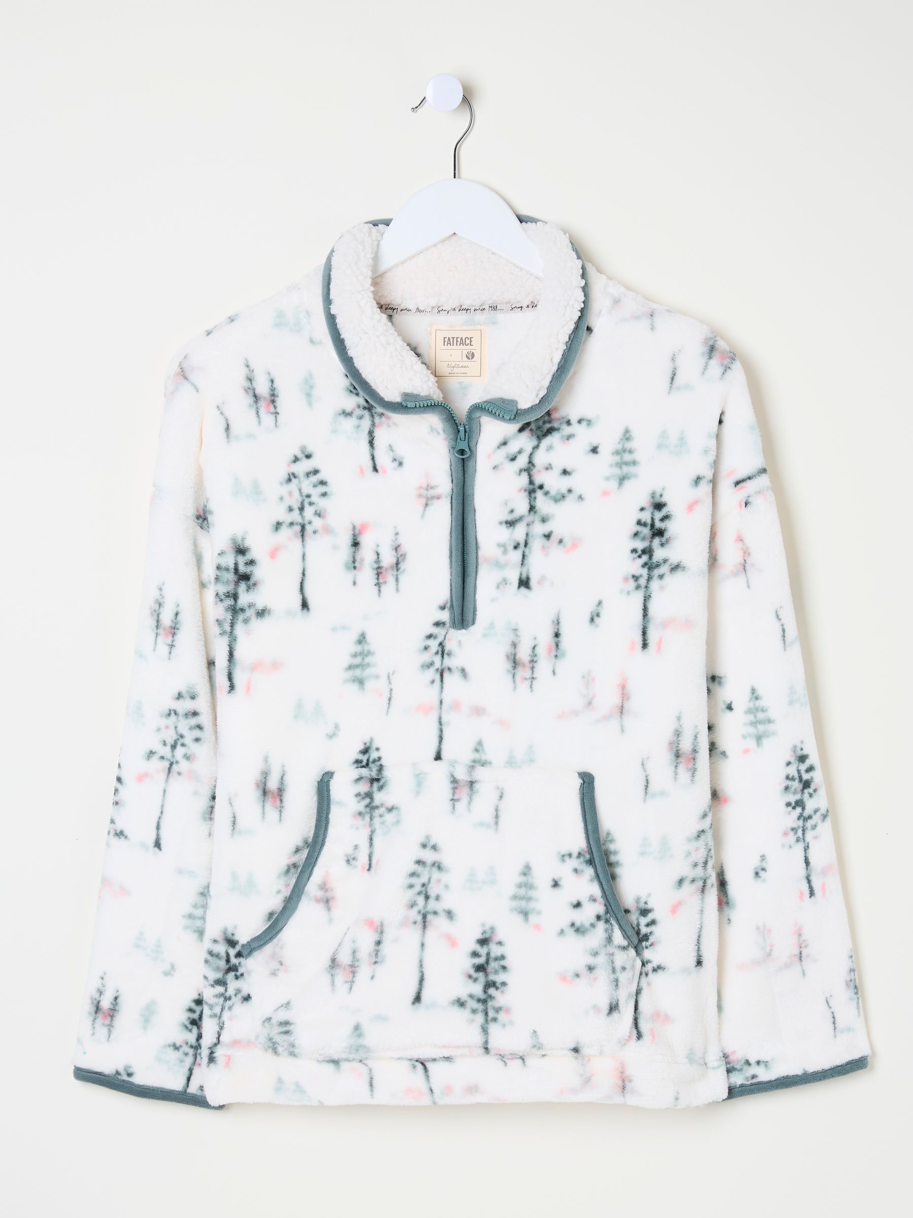 Christmas Snuggle Ivory Half Zip Fleece - Image 10 of 10