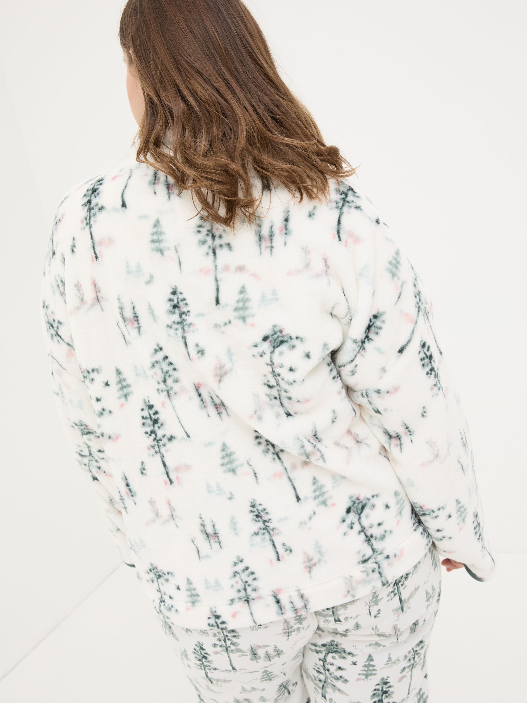 Christmas Snuggle Ivory Half Zip Fleece - Image 7 of 10