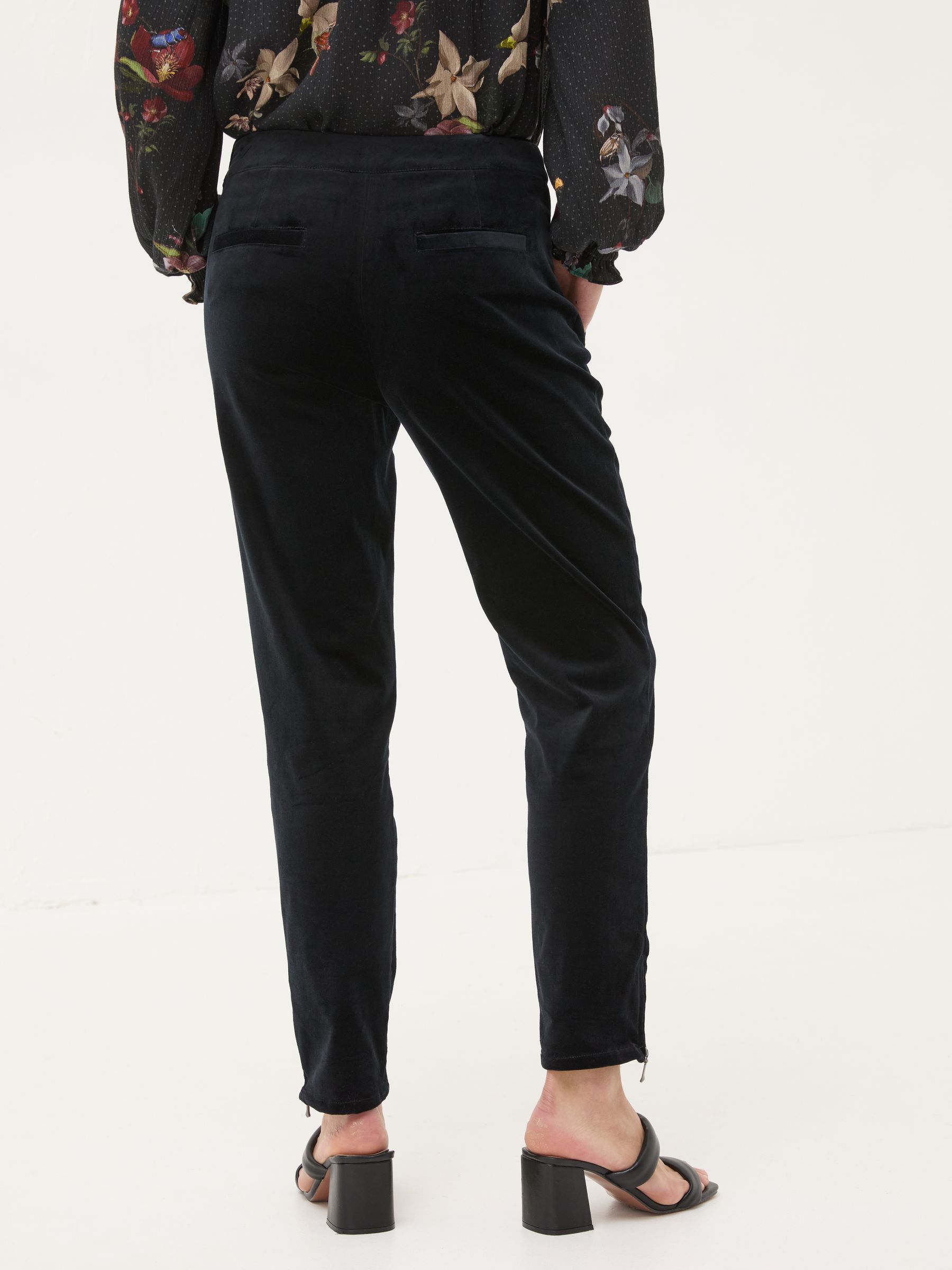 Black Isobel Velvet Trousers - Image 4 of 7