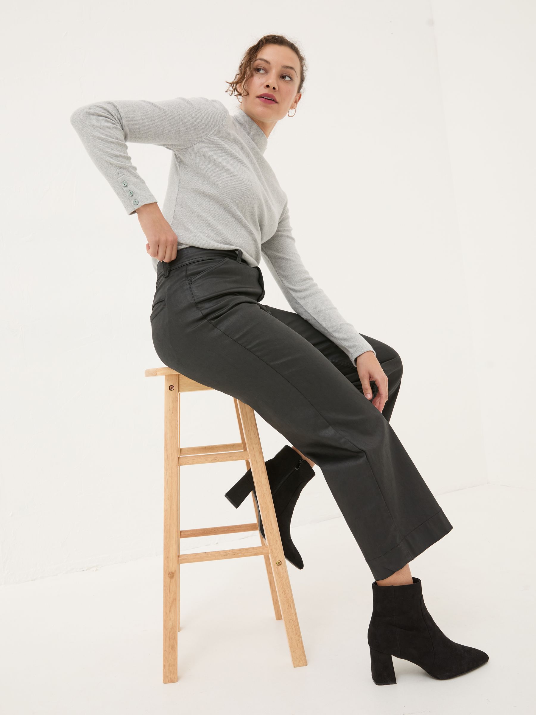 Dark Skies Keswick Black Coated Trousers - Image 4 of 6