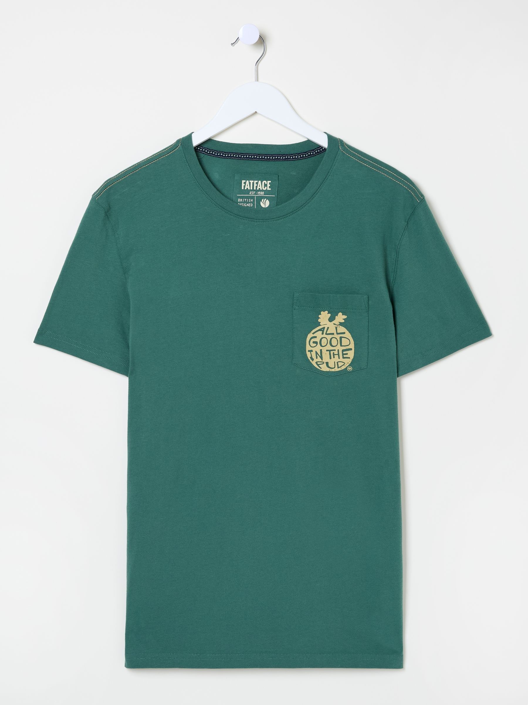 Dark Green All Good In The Pud 100% Cotton T-Shirt - Image 5 of 5