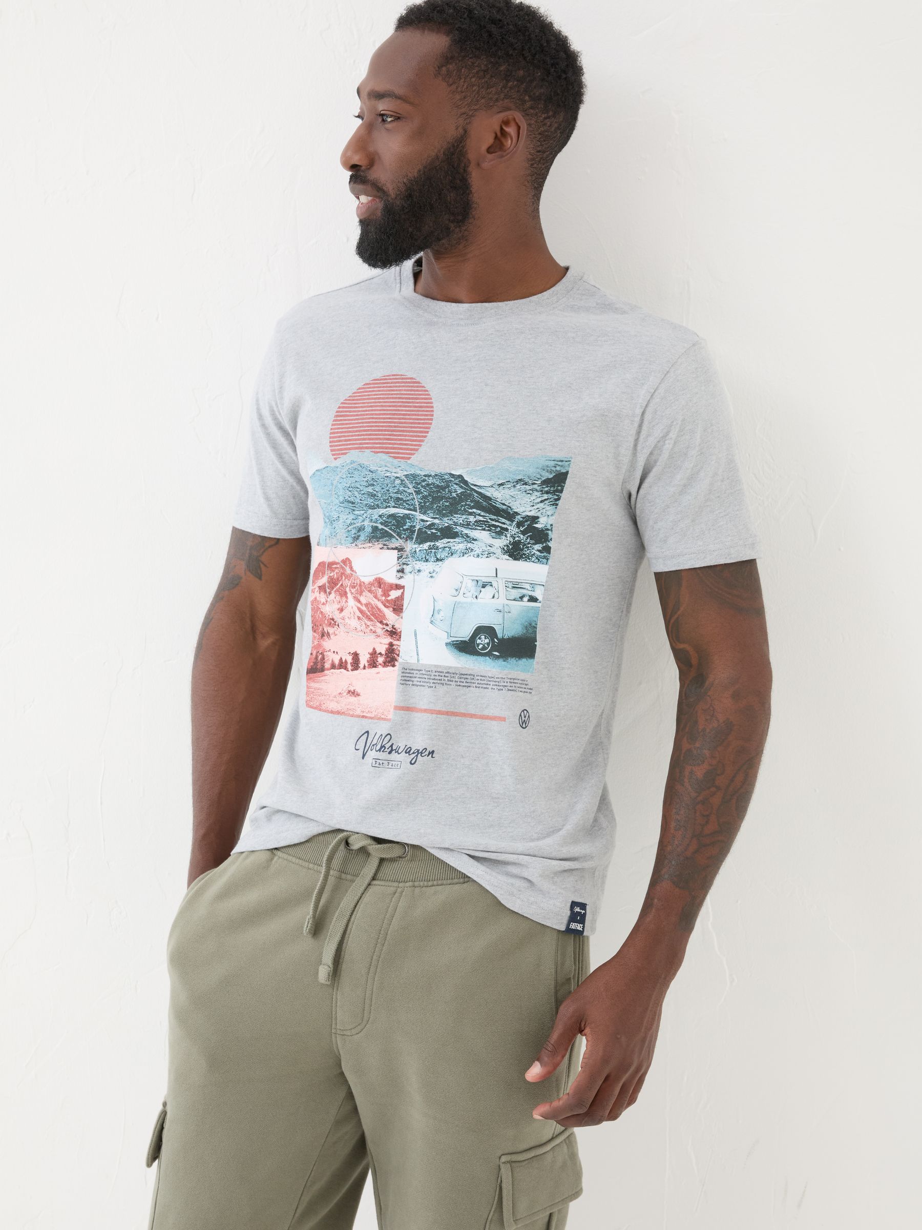 VW Grey Photographic T-Shirt - Image 1 of 5