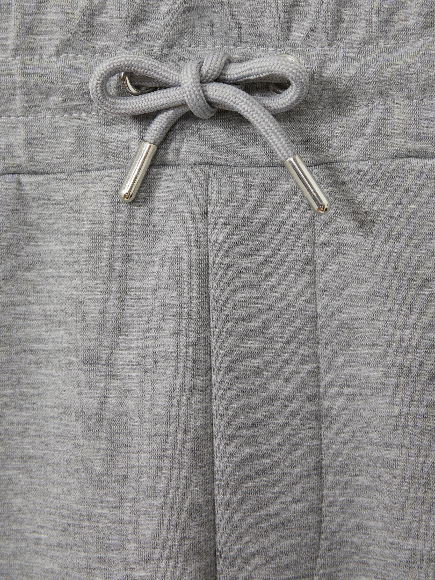 Interlock-Jersey Drawstring Joggers in Grey Melange - Image 6 of 6