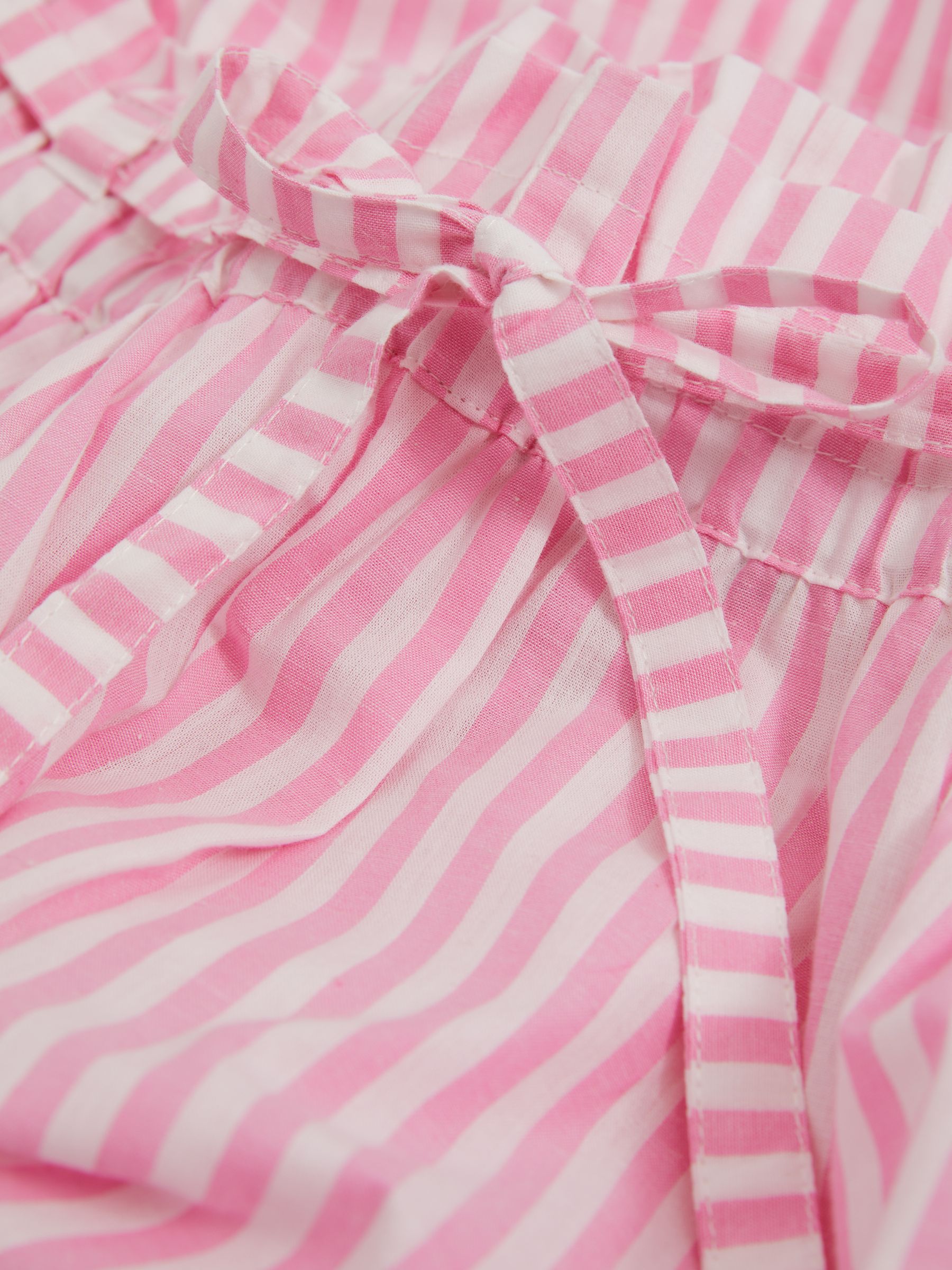 Cary Bubblegum Mille Striped 100% Cotton Paper Bag Shorts - Image 5 of 5