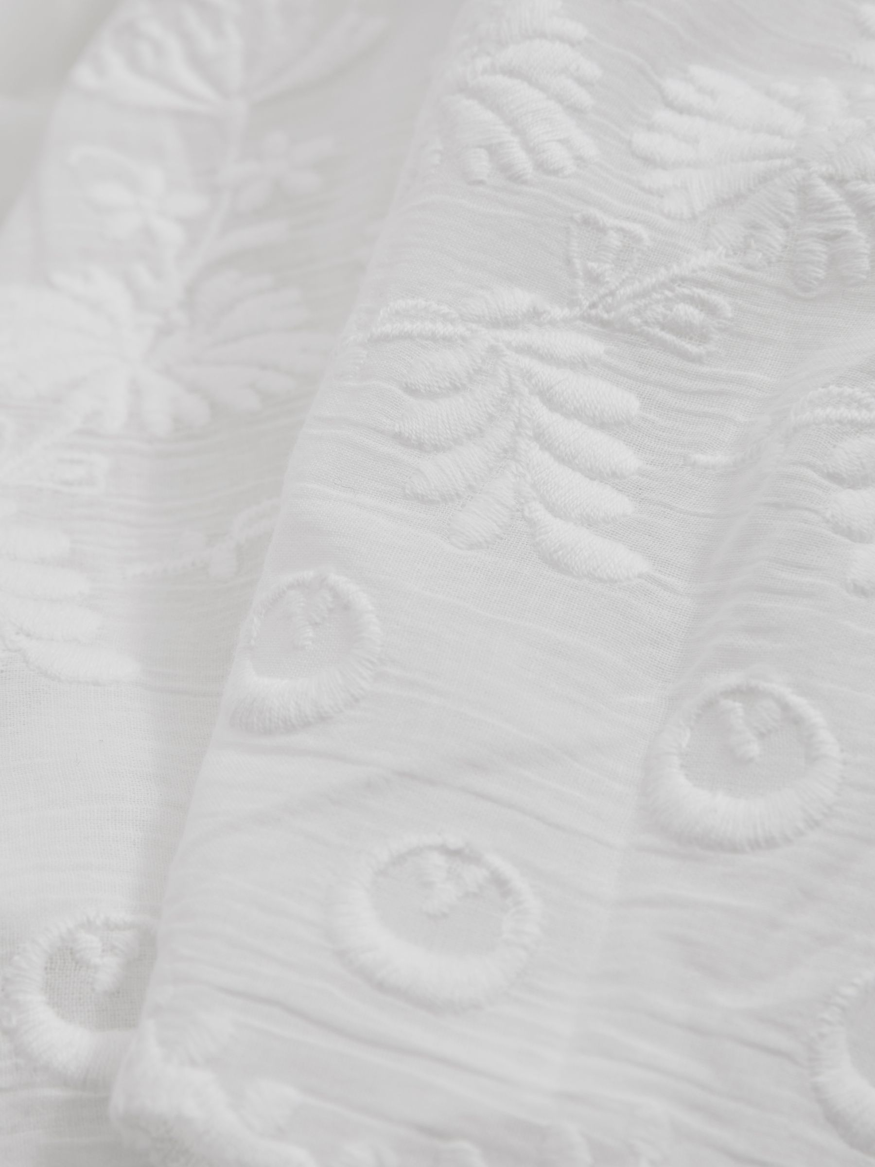 Betty White Mille 100% Cotton Smocked Midi Skirt - Image 5 of 5