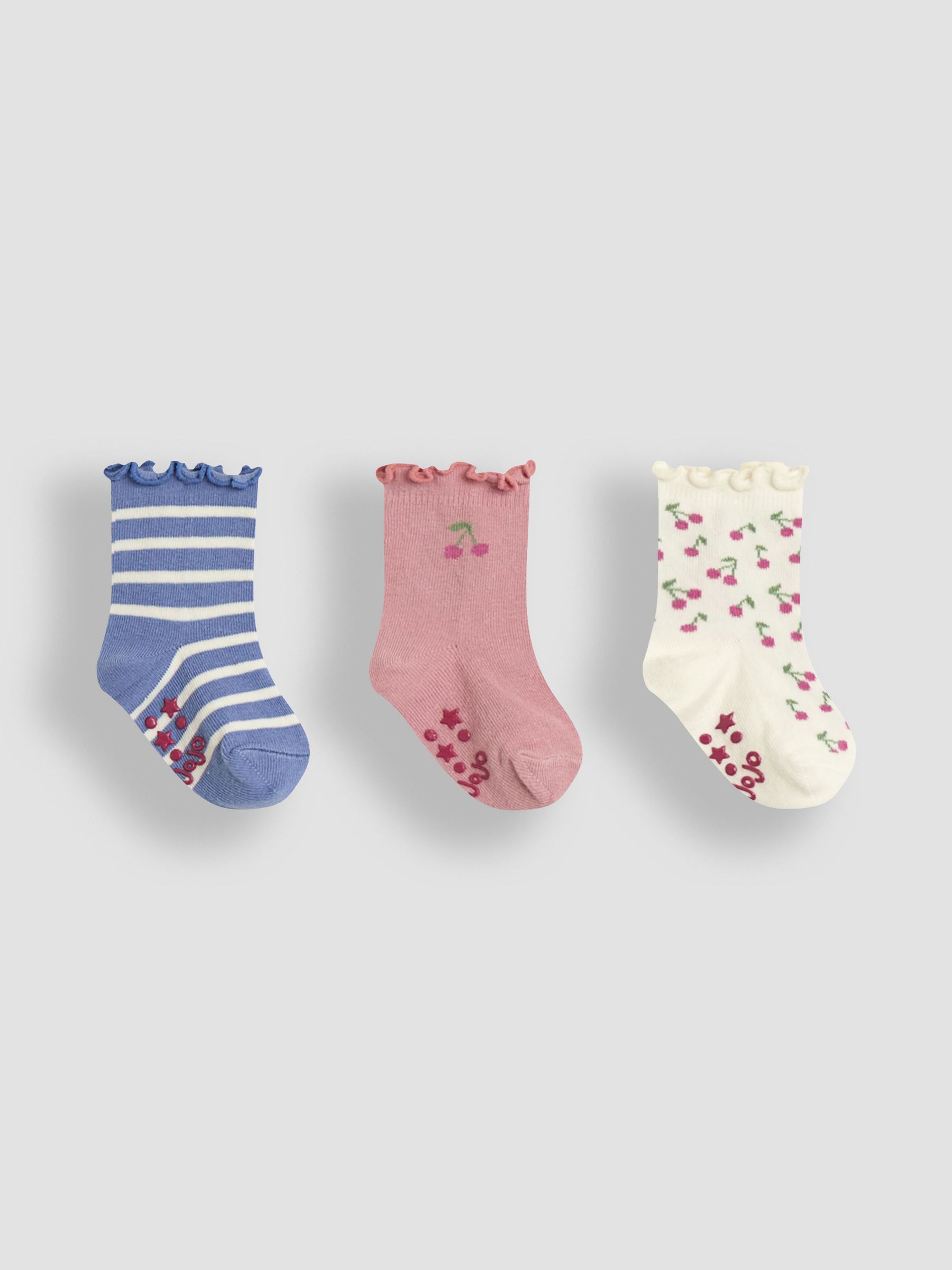 Pink Fruit Socks 3 Pack - Image 1 of 4