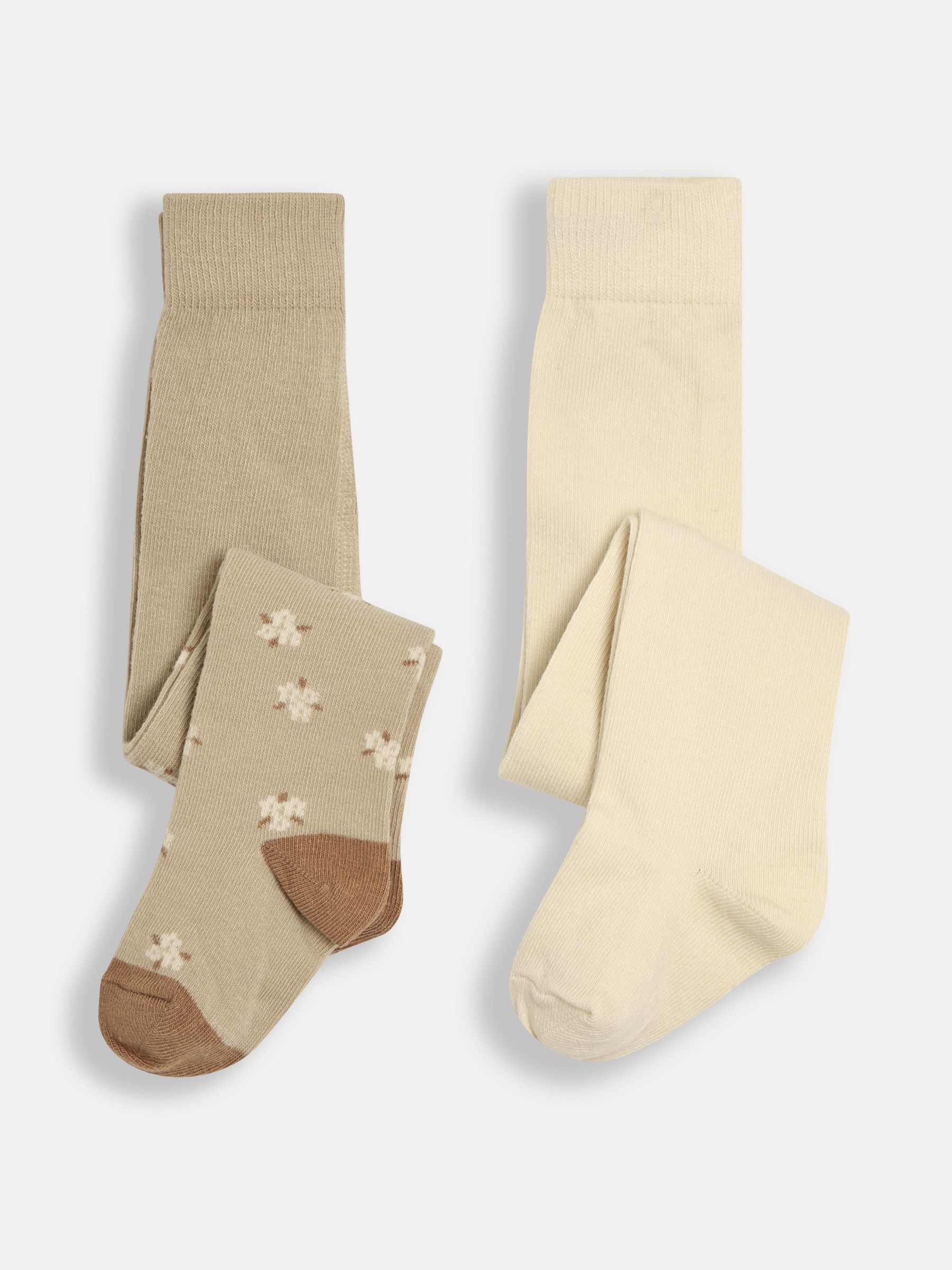 Natural 2-Pack Cotton Rich Tights - Image 1 of 5