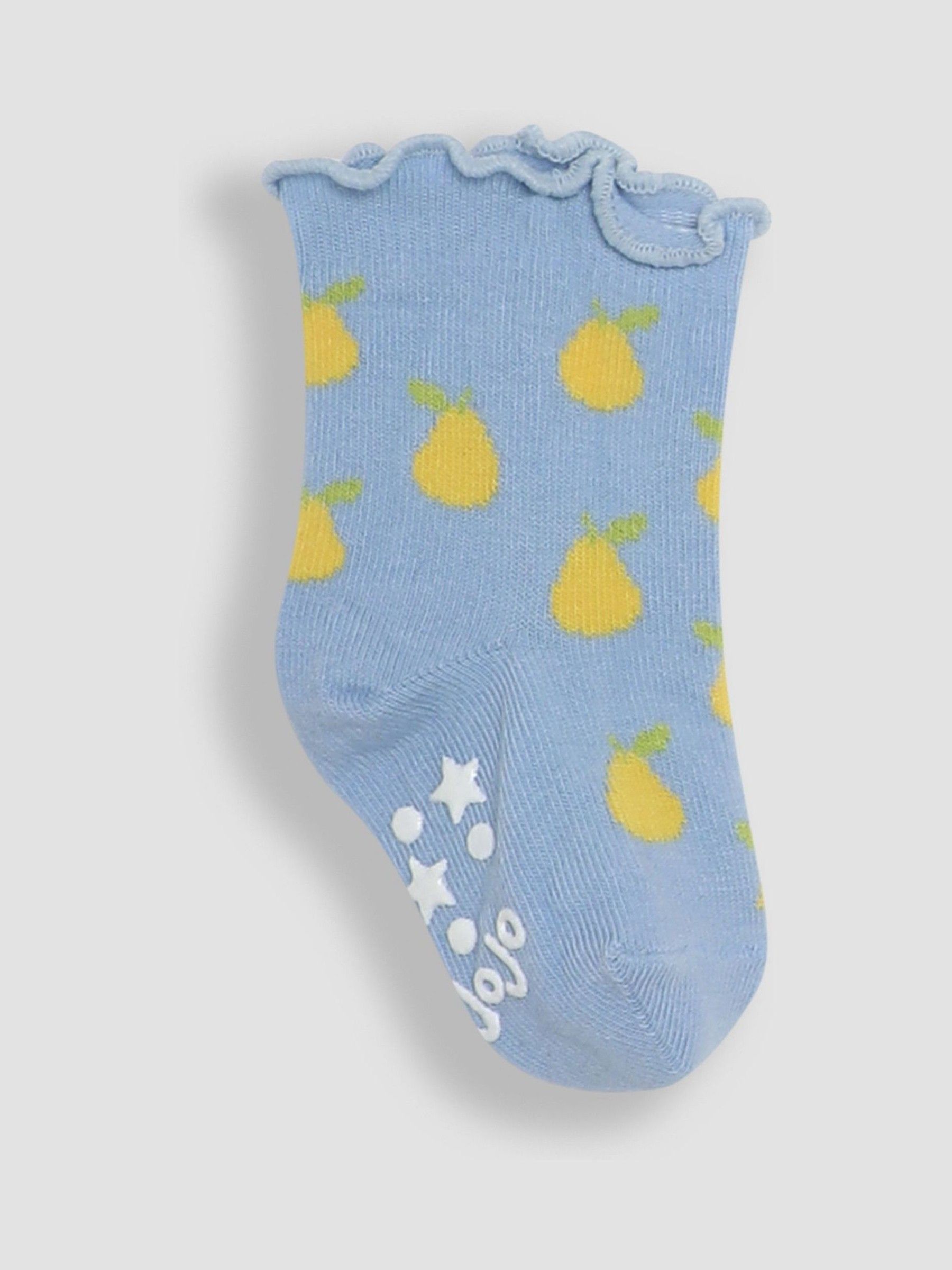 Multi Cotton Fruit Frill Socks 3 Pack - Image 2 of 4
