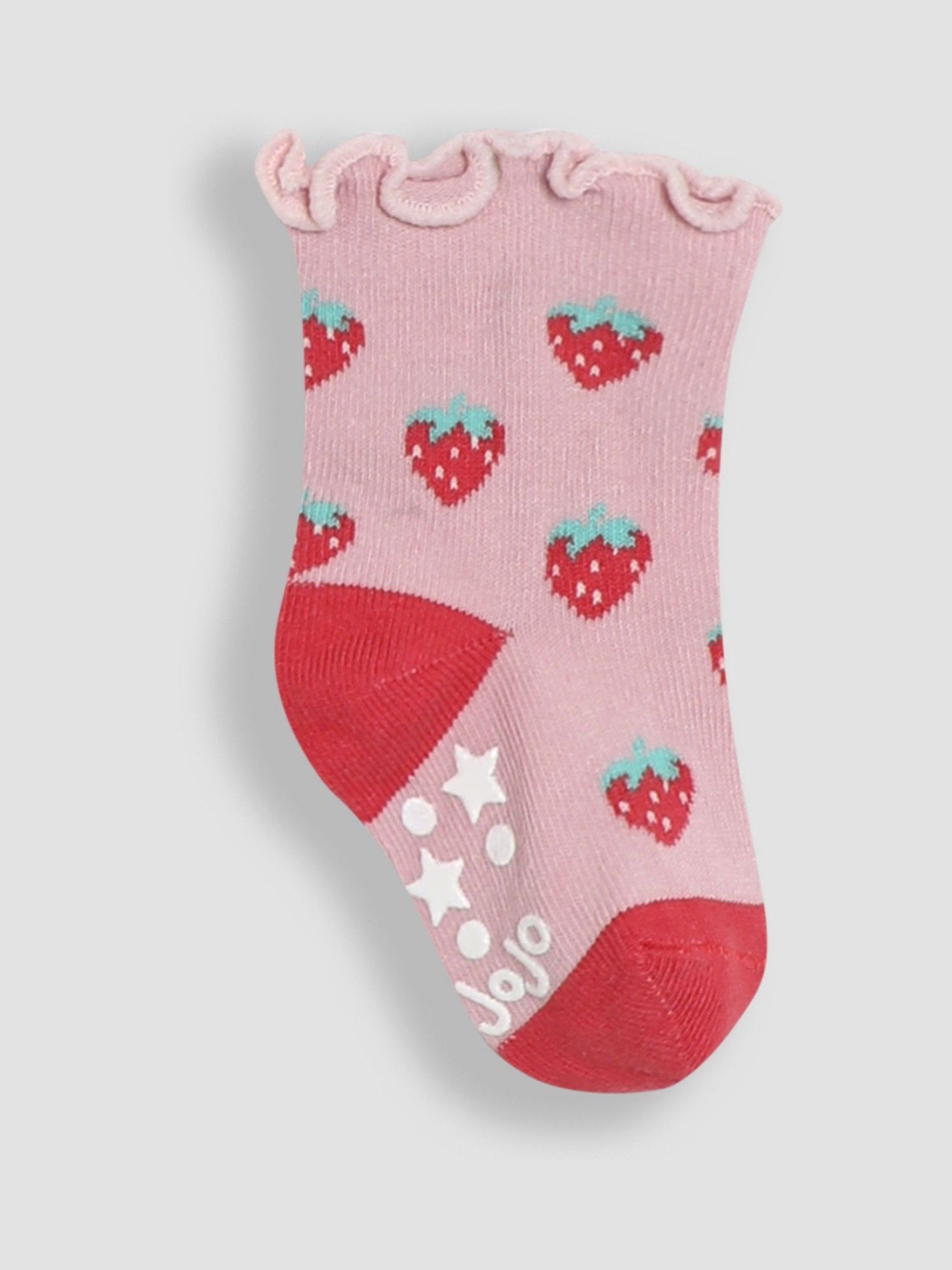 Multi Cotton Fruit Frill Socks 3 Pack - Image 4 of 4
