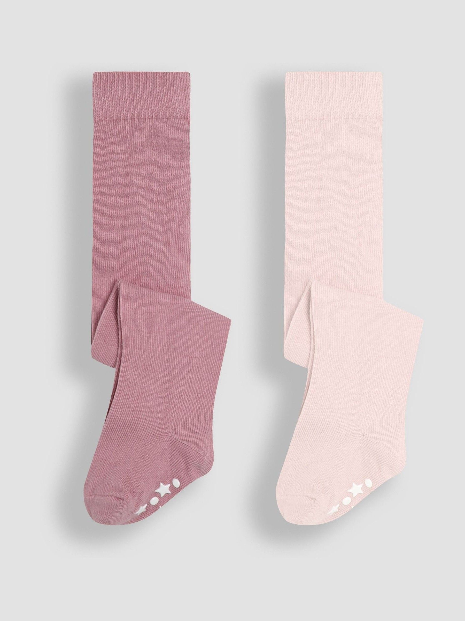 Pink Cotton Rich Tights 2 Pack - Image 1 of 5