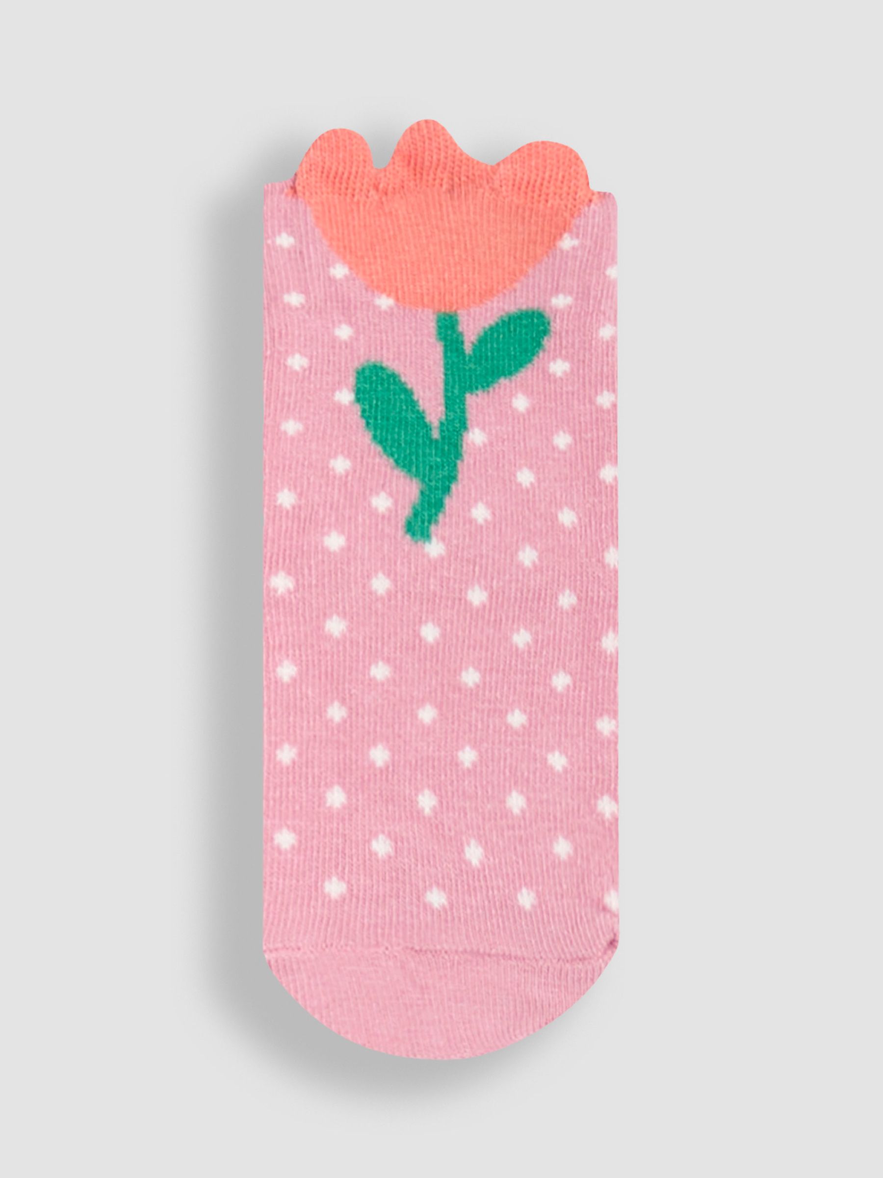 Green Flower Socks 3 Pack - Image 4 of 4