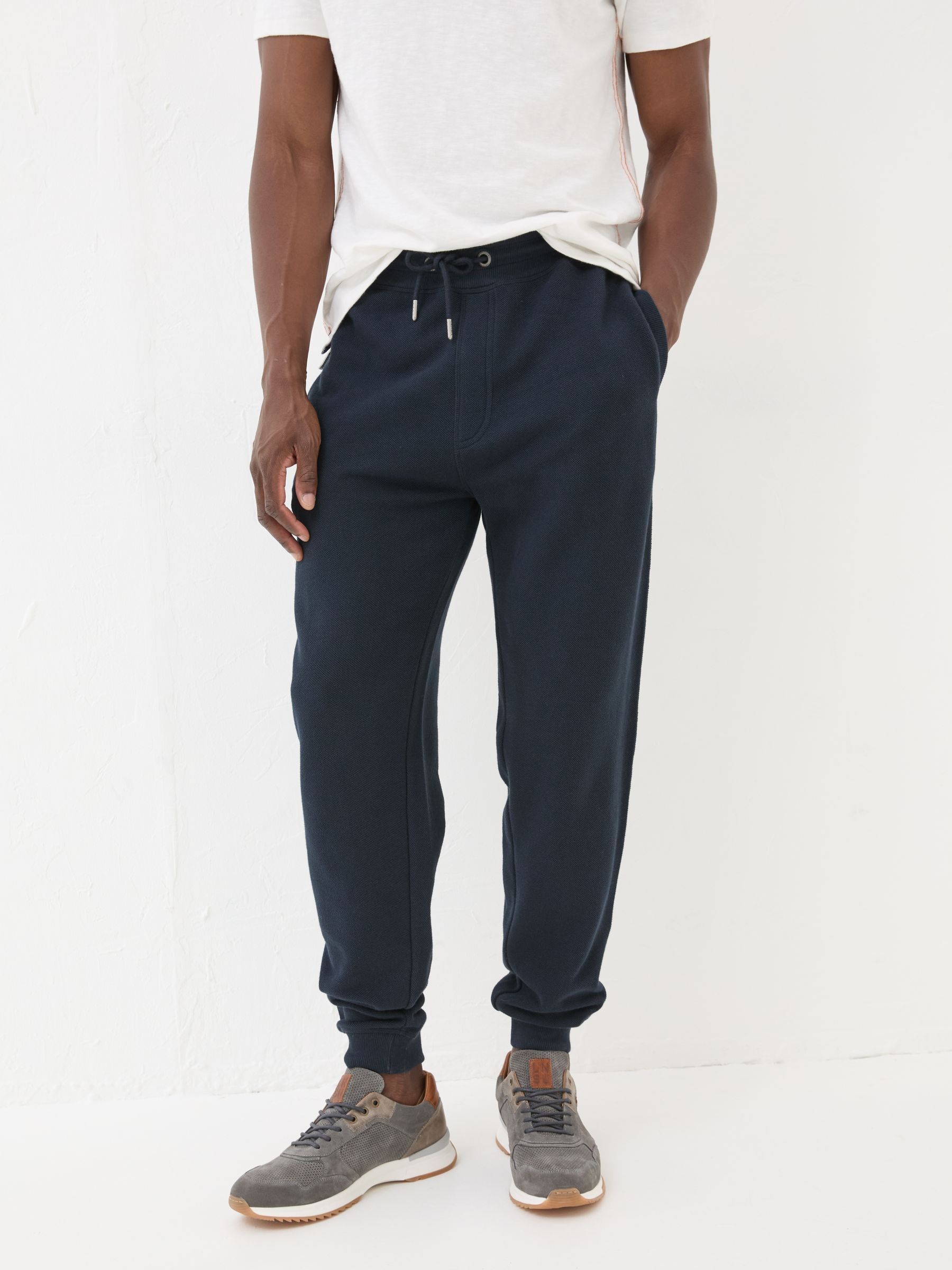 Navy Pique Joggers - Image 1 of 6
