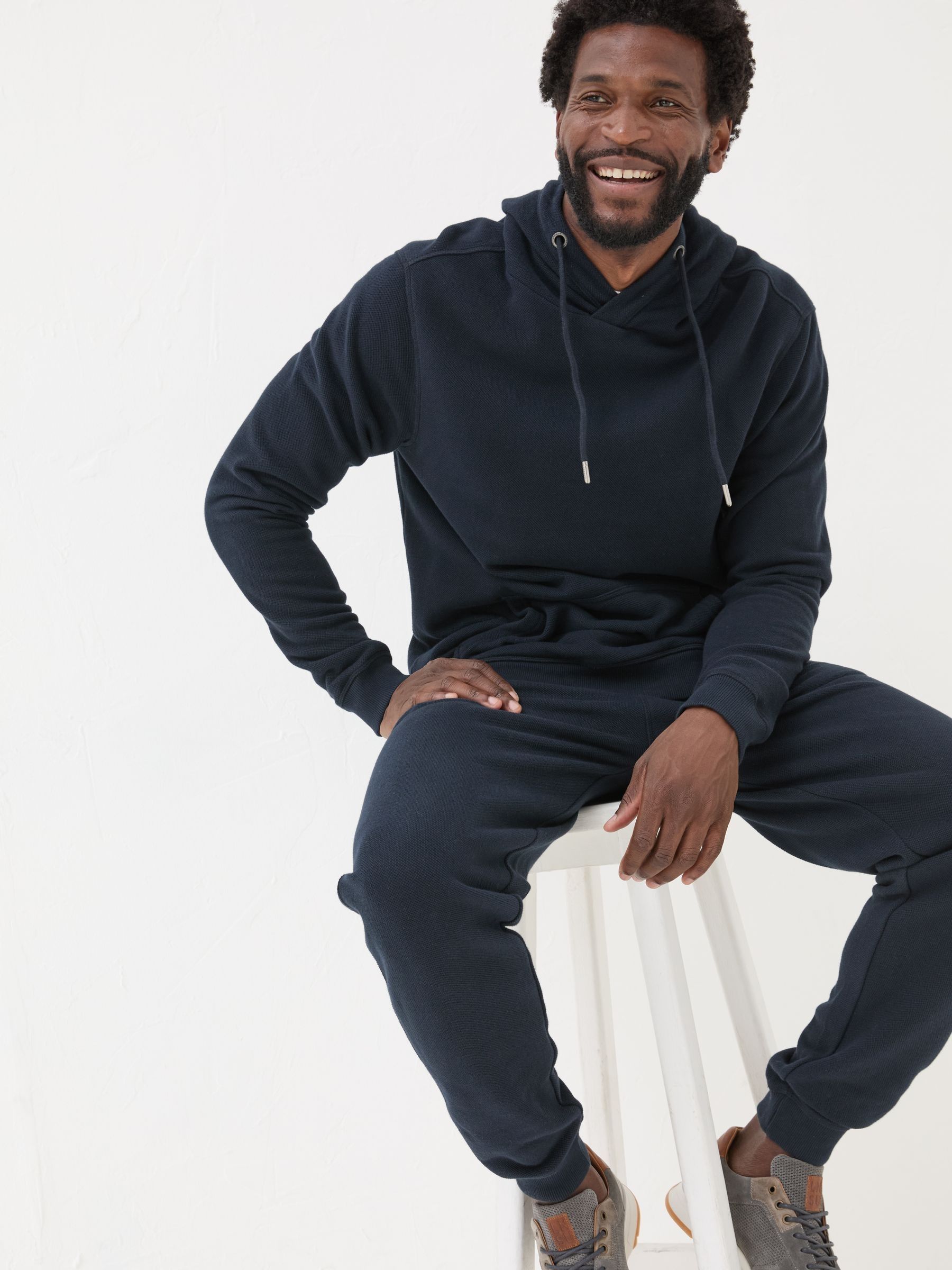 Navy Pique Joggers - Image 4 of 6