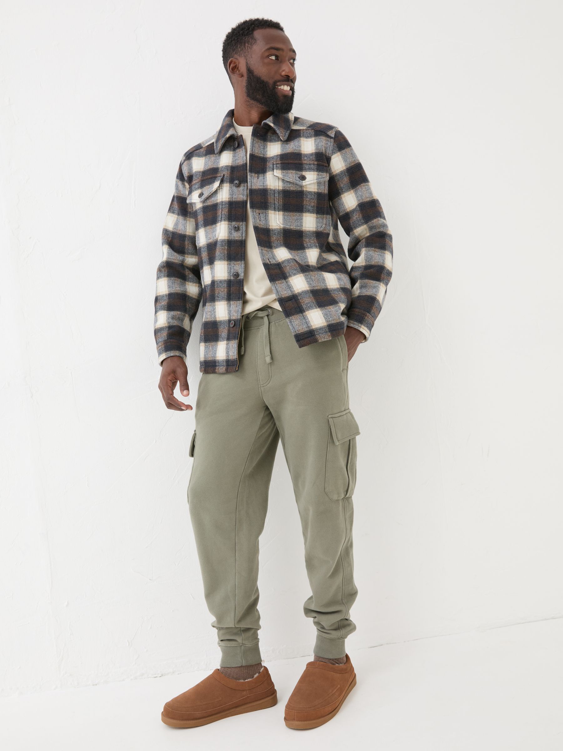 Brooke Khaki Green Cargo Joggers - Image 3 of 5