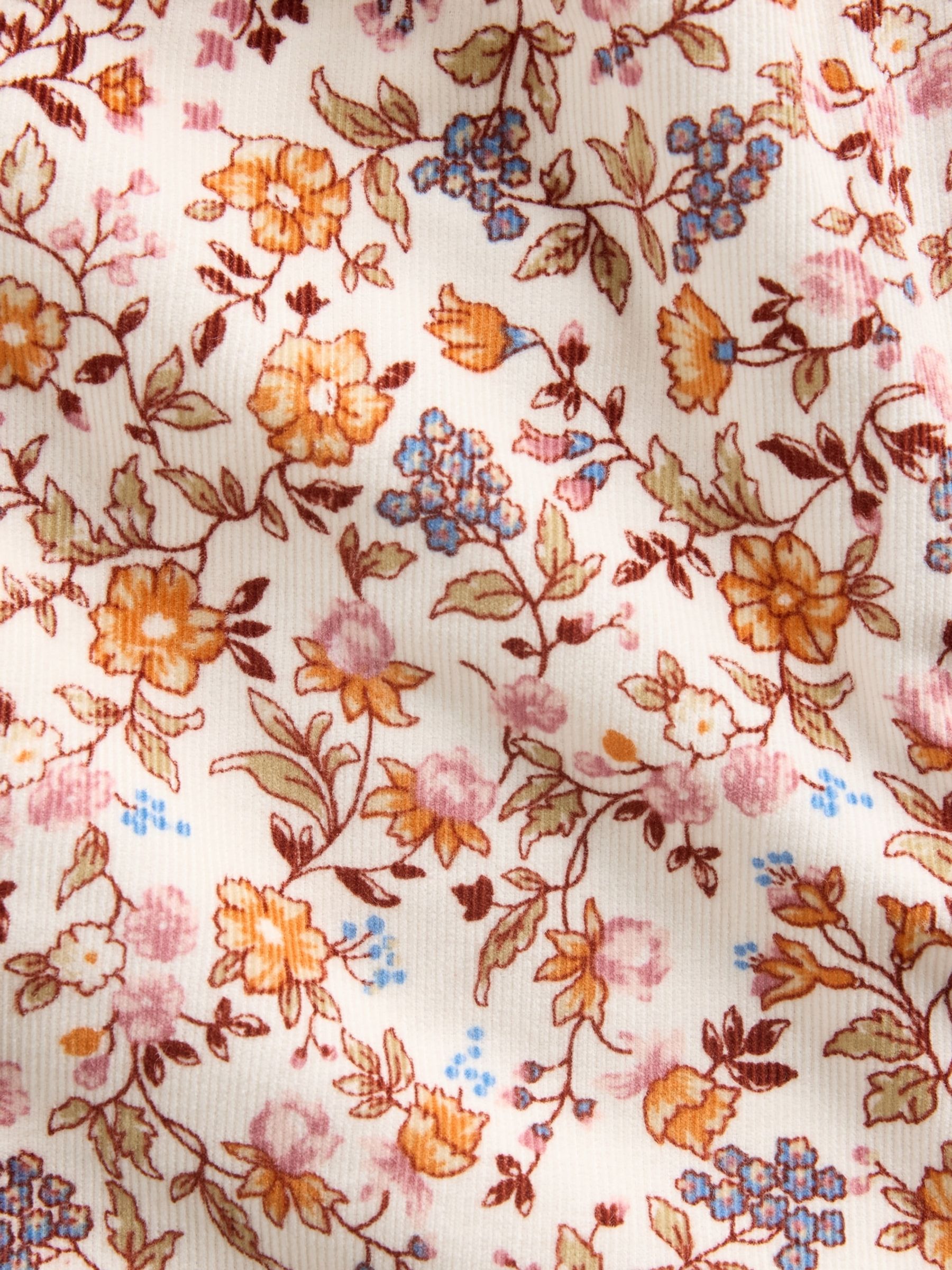 Autmnal Floral Corduroy Overalls - Image 3 of 3