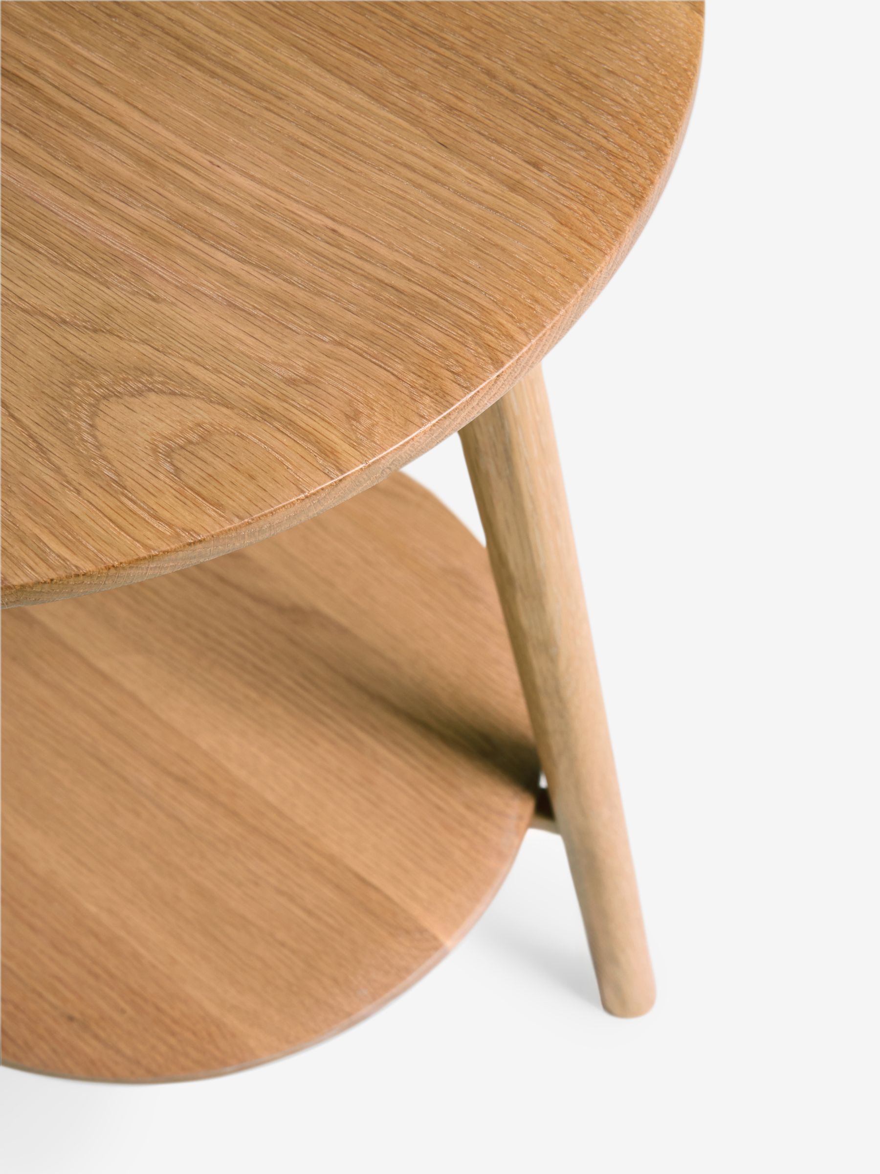 Jasper Conran London Oak Belgrave Side Table - Image 5 of 5