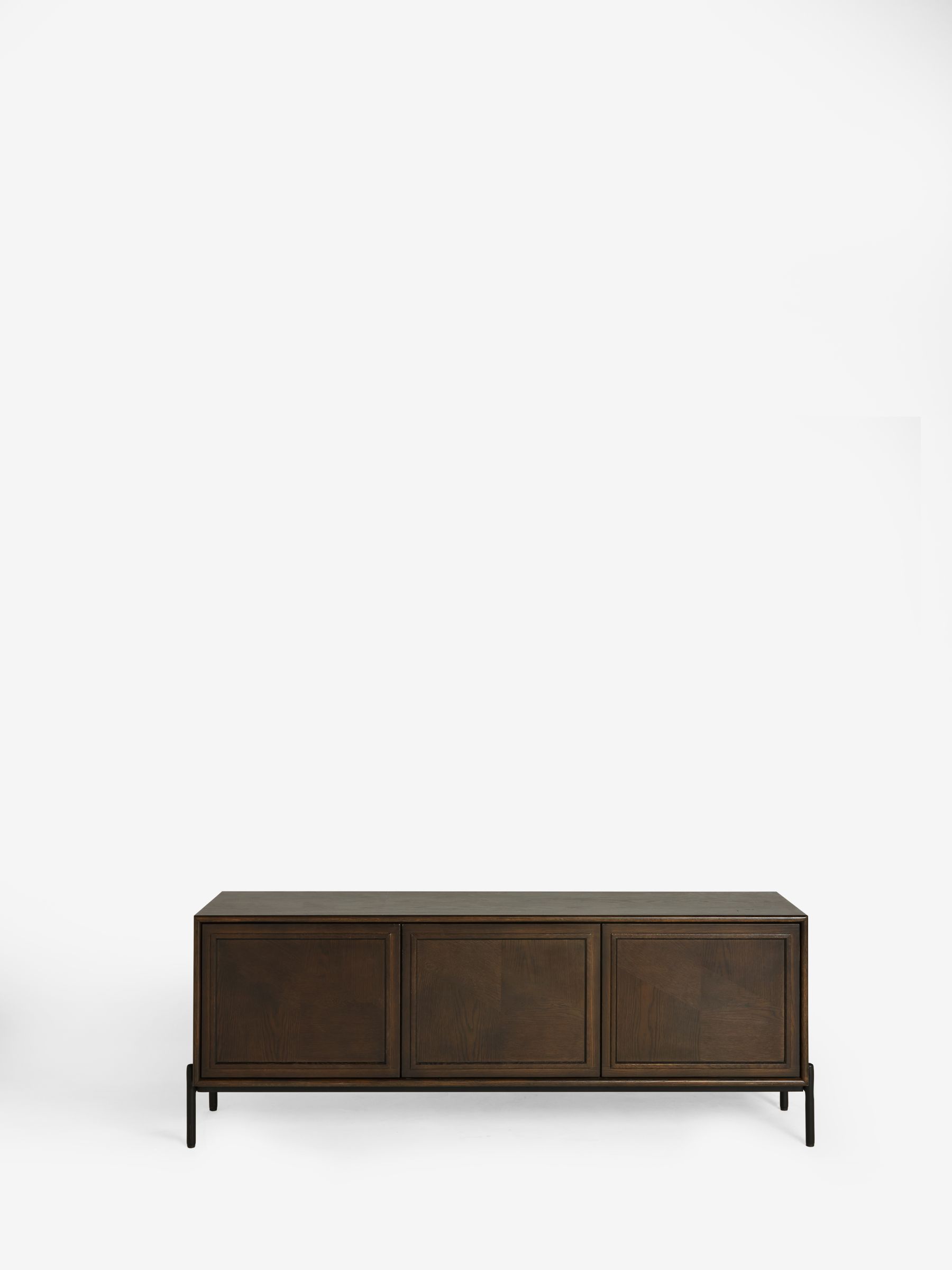 Jasper Conran London Dark Oak Aden Wide Up to 50 Inch TV Unit - Image 7 of 8