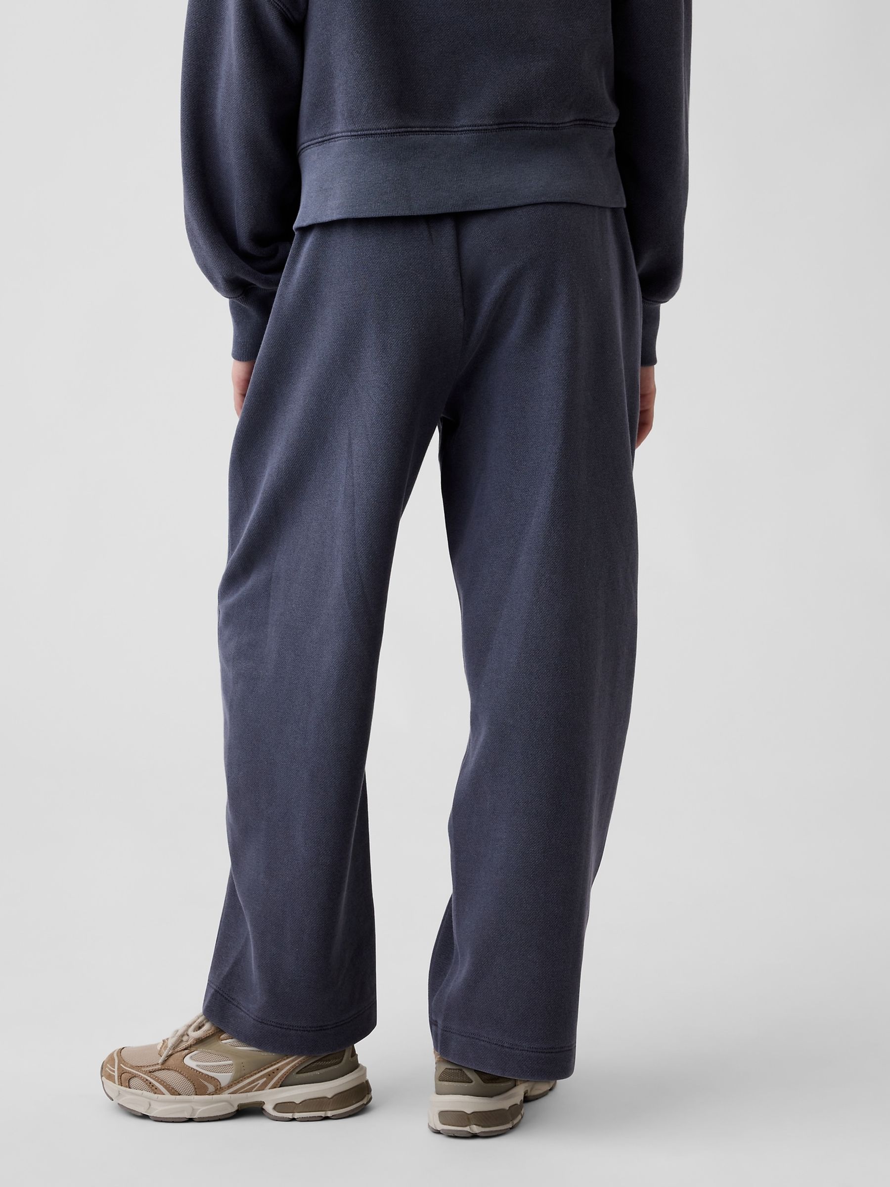 Washed Black Vintage Soft Relaxed Barrel Joggers - Image 2 of 5