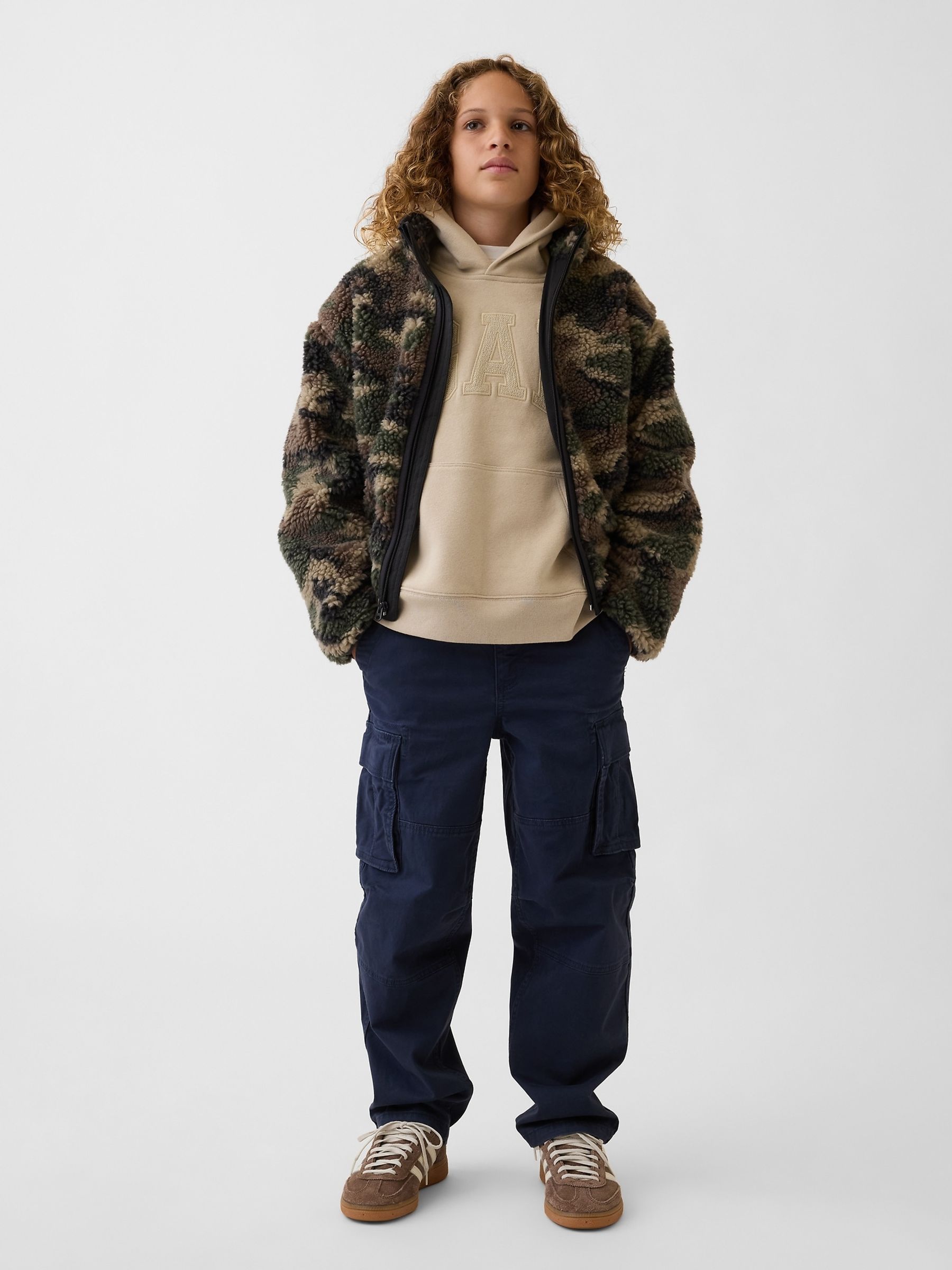 Light Brown Relaxed Logo Hoodie - Image 3 of 4