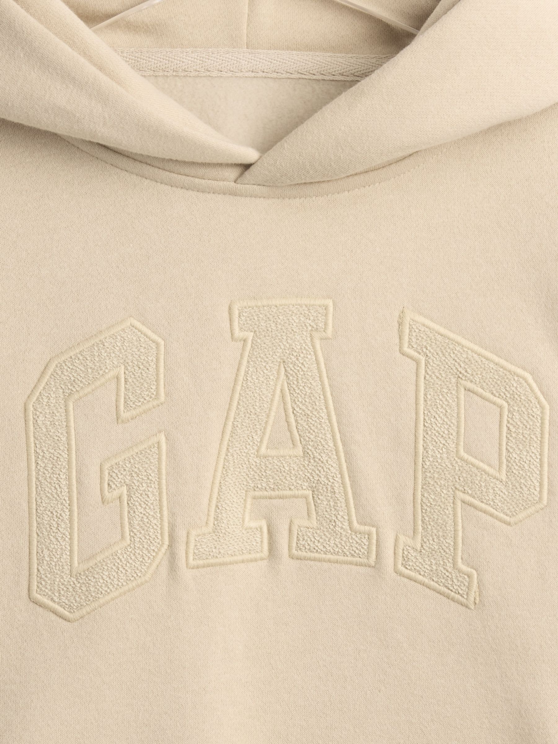 Light Brown Relaxed Logo Hoodie - Image 4 of 4 Light Brown Relaxed Logo Hoodie - Image 4 of 4