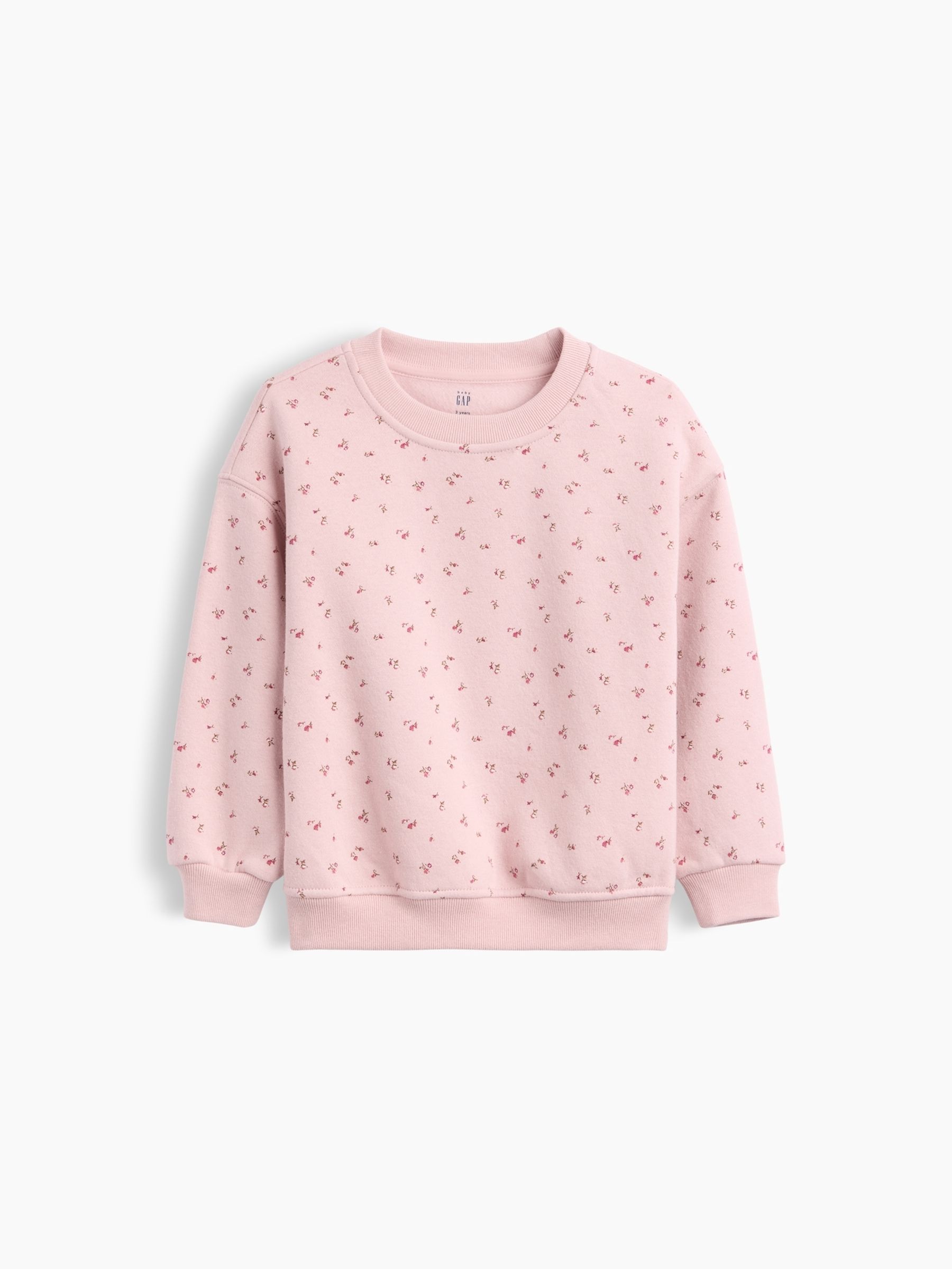 Pink Ditsy Floral Vintage Soft Print Sweatshirt - Image 1 of 2