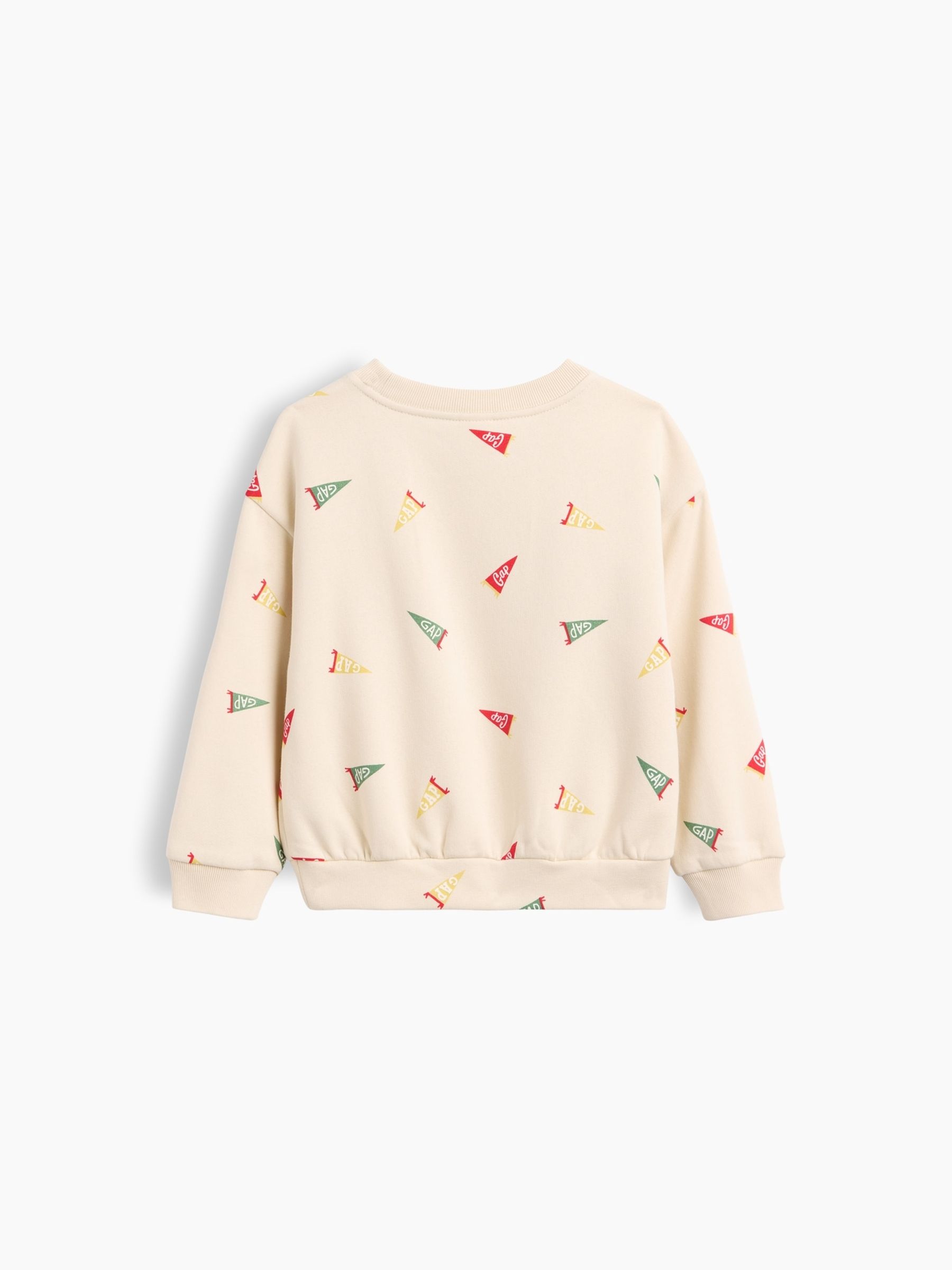 Cream Relaxed Graphic Crew Neck Sweatshirt - Image 2 of 2