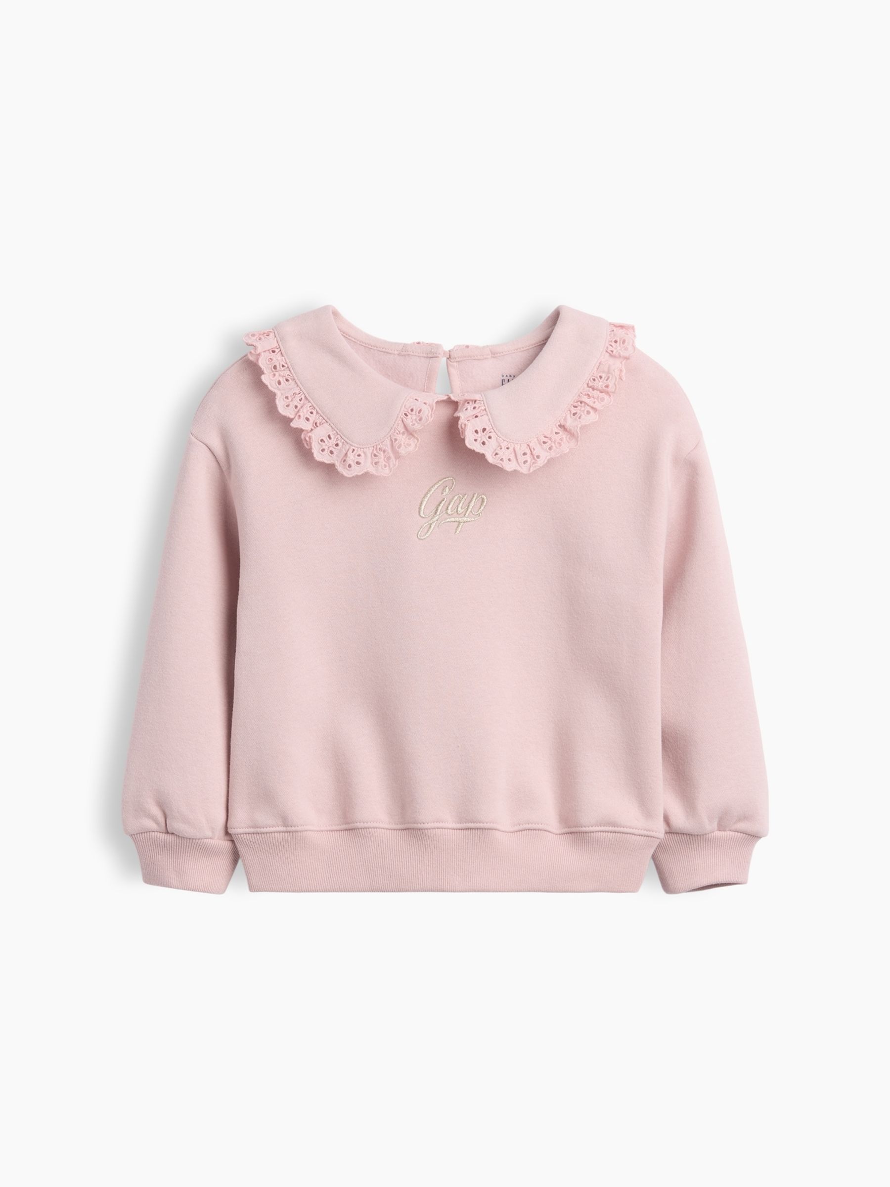Pink Vintage Soft Collared Logo Sweatshirt - Image 1 of 2