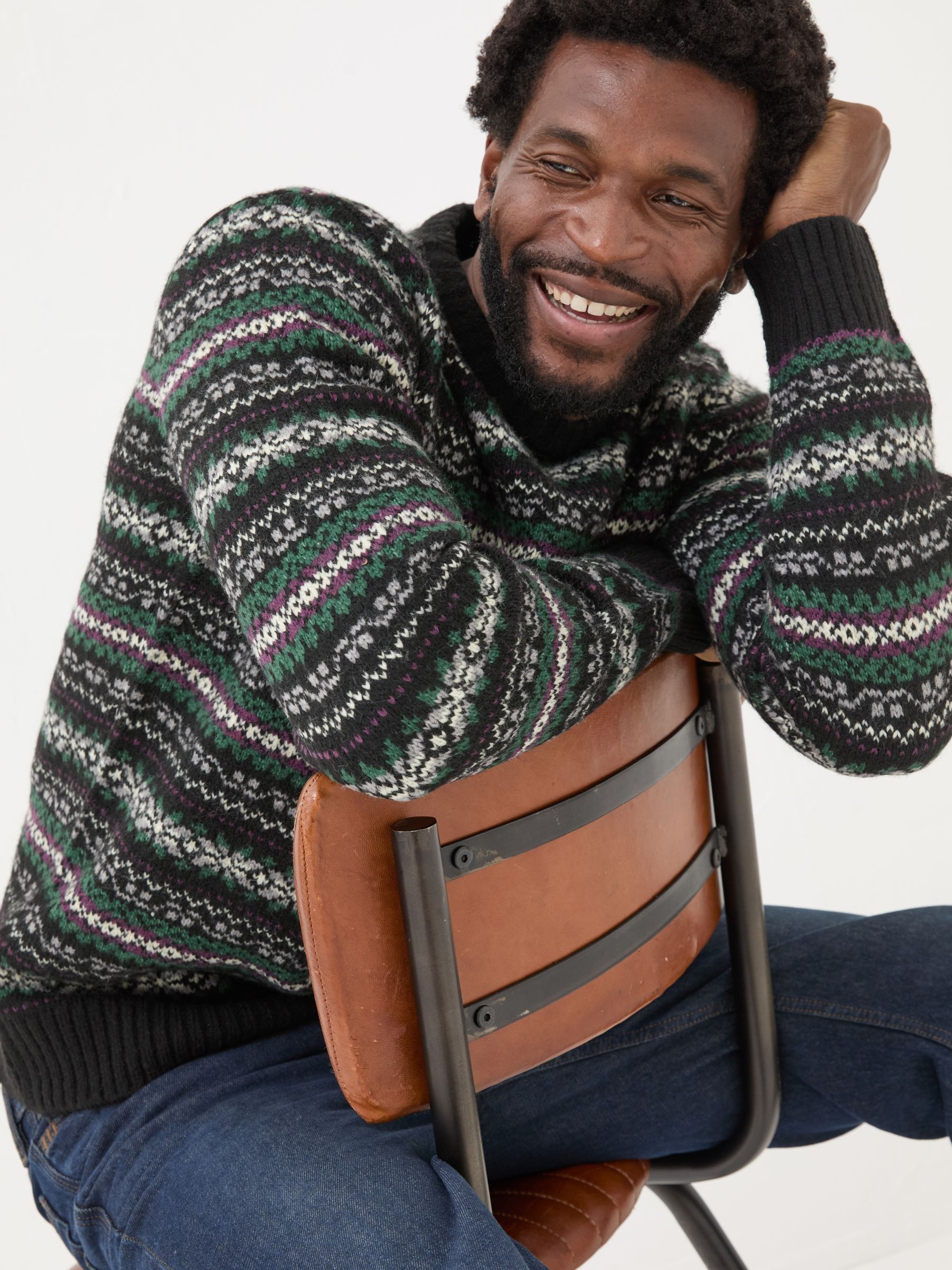 Multi Dark Skies Knitted Jumper - Image 4 of 7