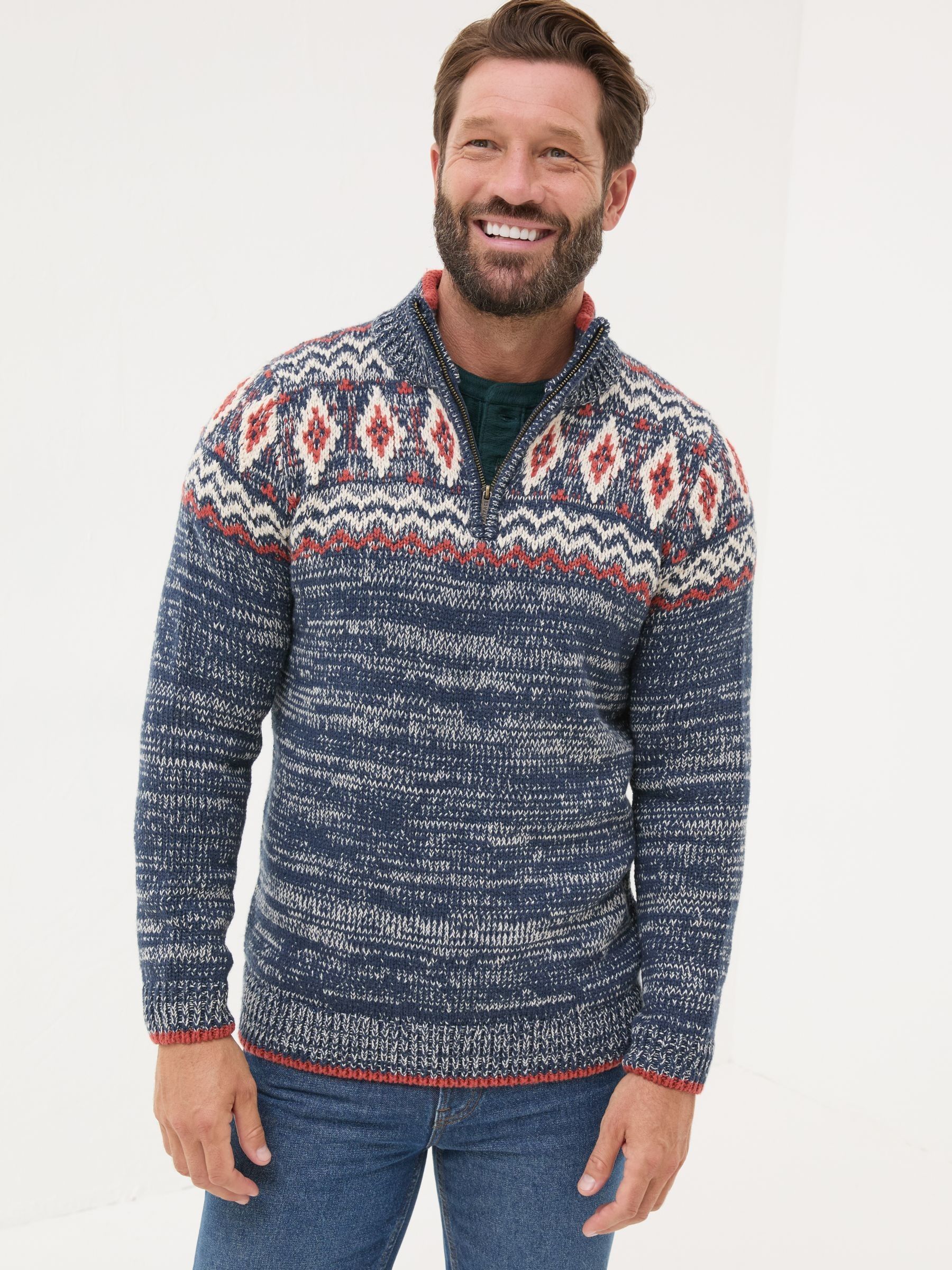 Denim Vintage Rothbury Half Neck Jumper - Image 1 of 6