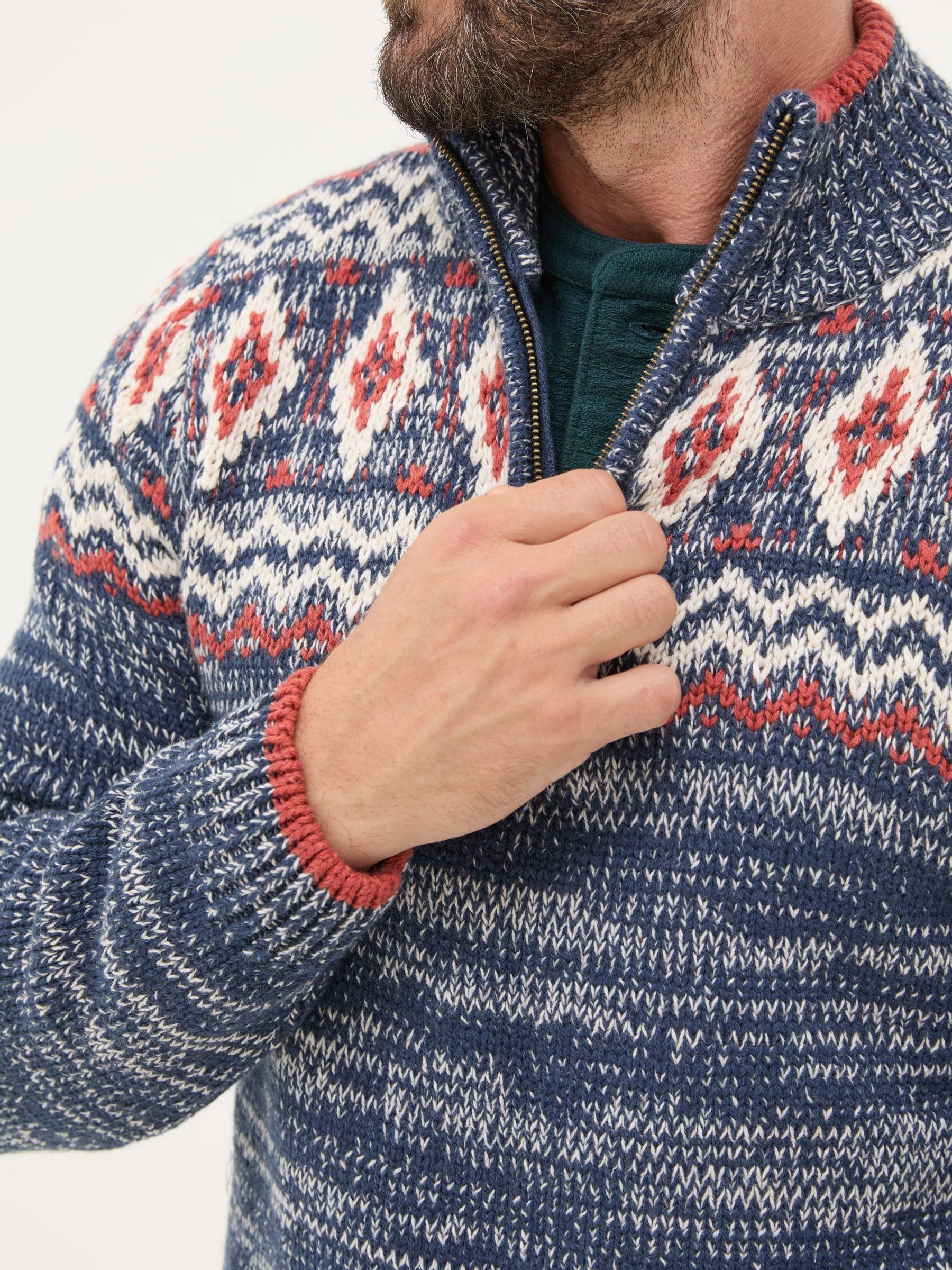 Denim Vintage Rothbury Half Neck Jumper - Image 4 of 6