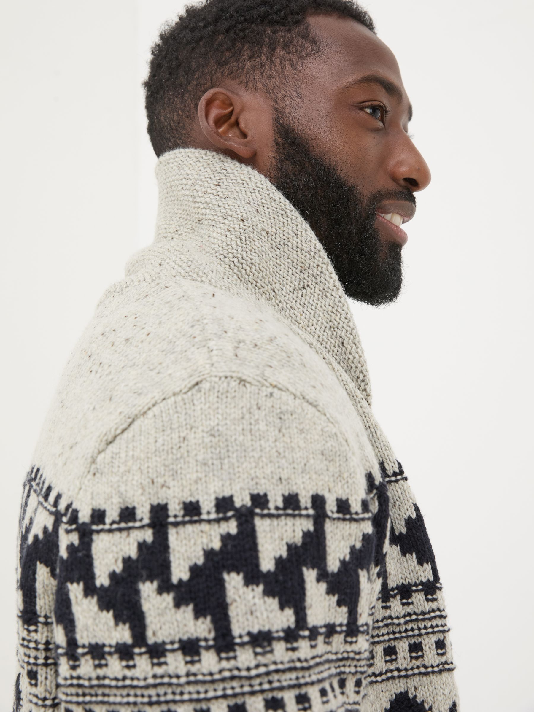 Grey Shawl Cardigan - Image 3 of 5