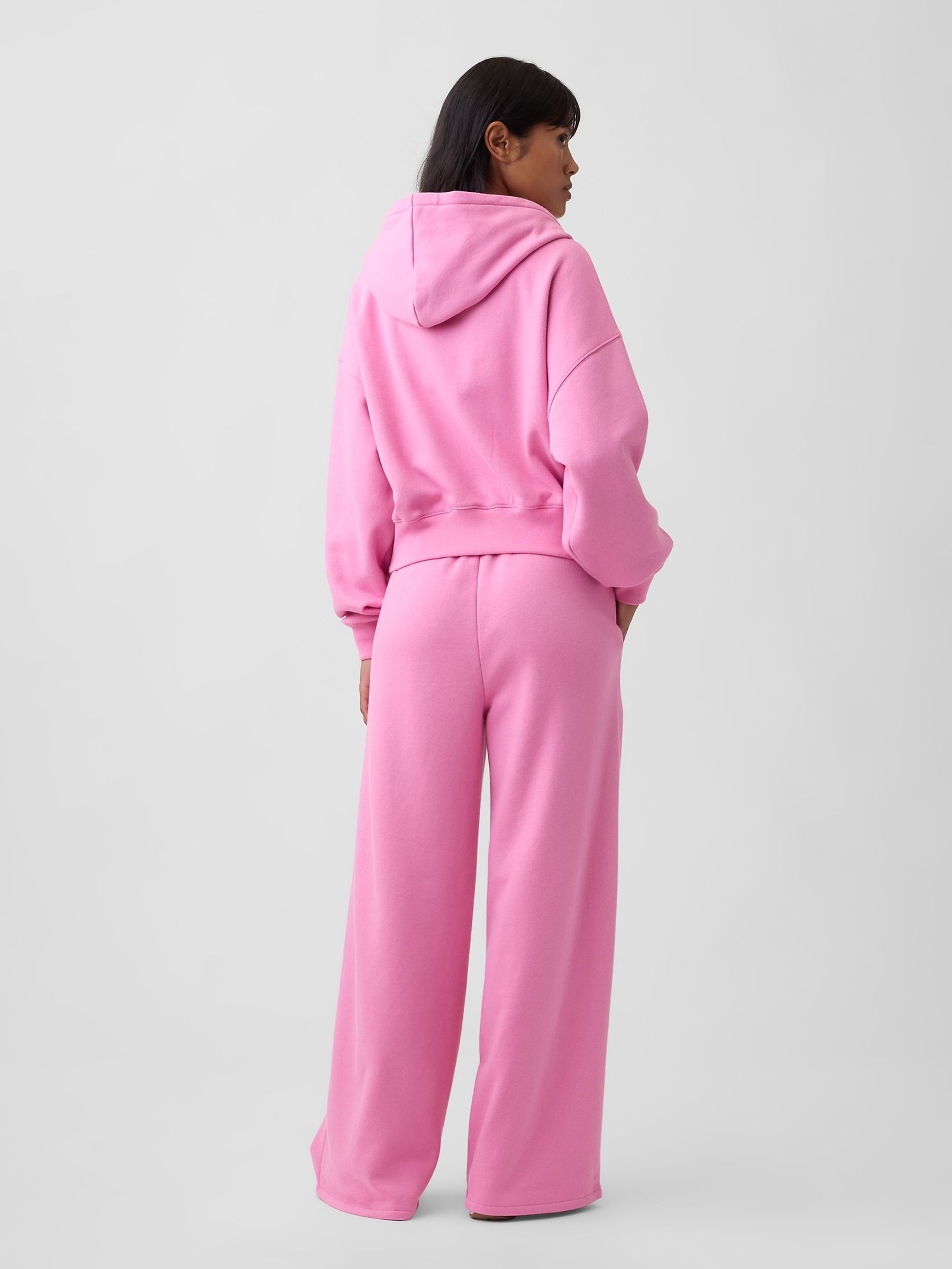 Pink Vintage Soft Baggy Wide-Leg Joggers - Image 2 of 4 Pink Vintage Soft Baggy Wide-Leg Joggers - Image 2 of 4