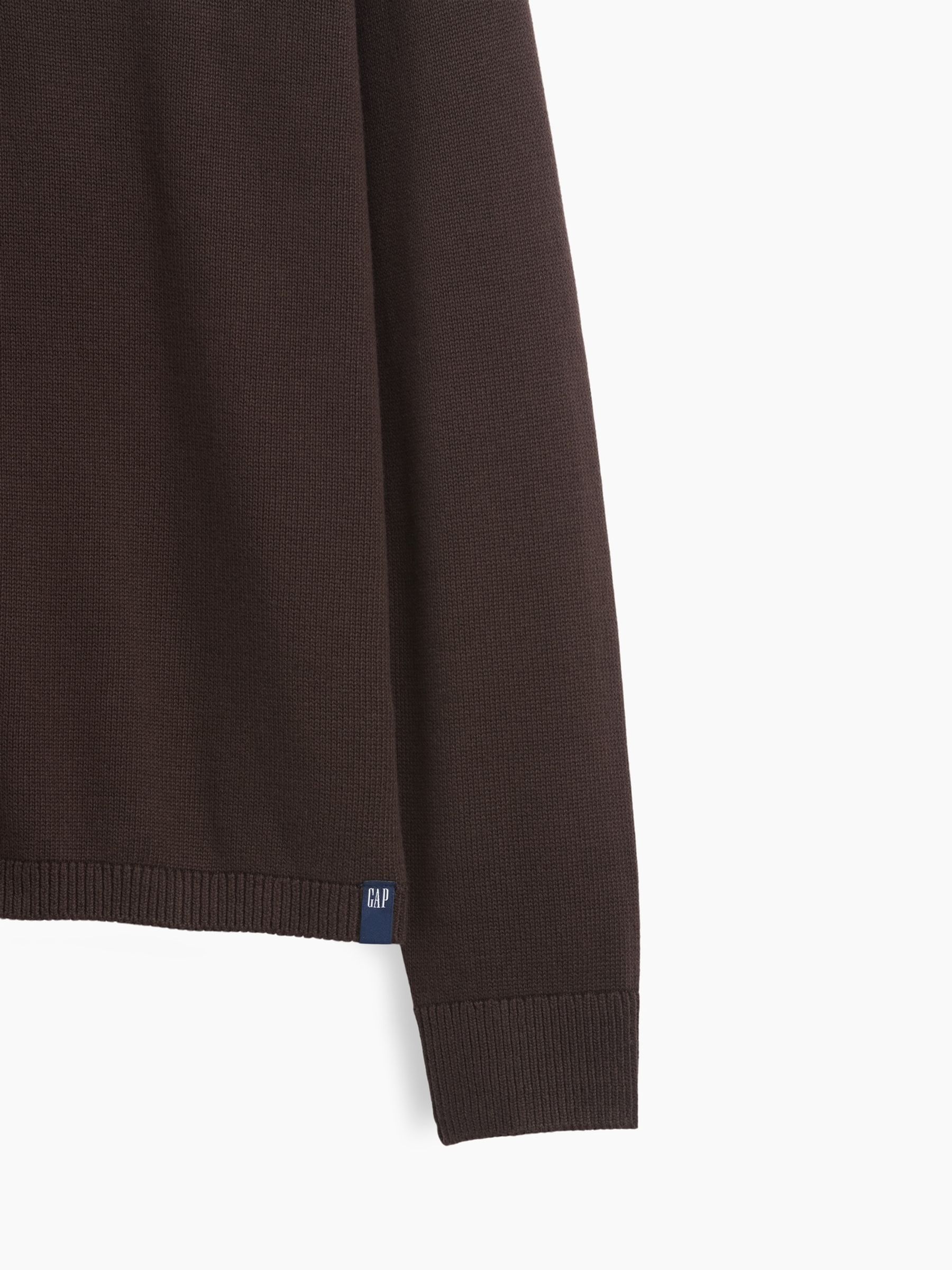 Brown Relaxed Polo Jumper - Image 4 of 4