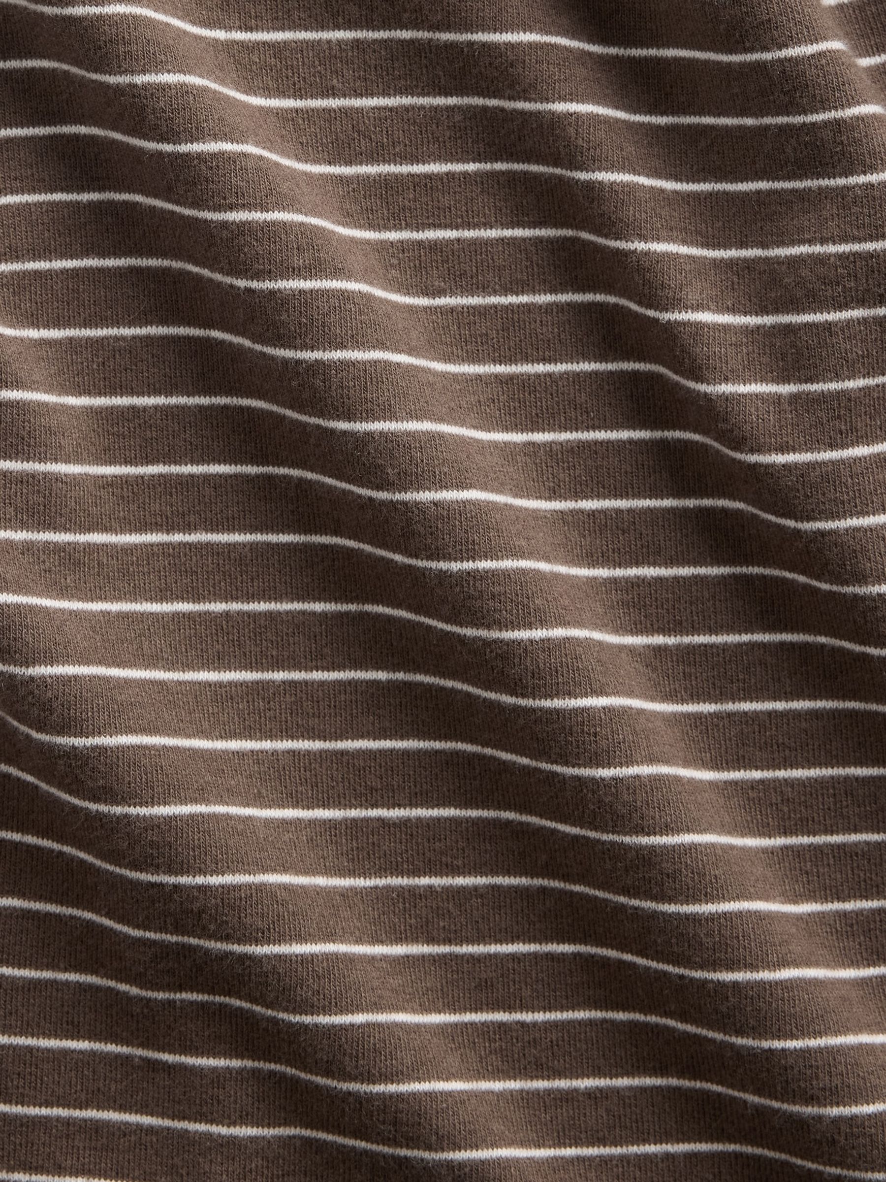 Brown Stripe Modern Long Sleeve T-Shirt - Image 4 of 4