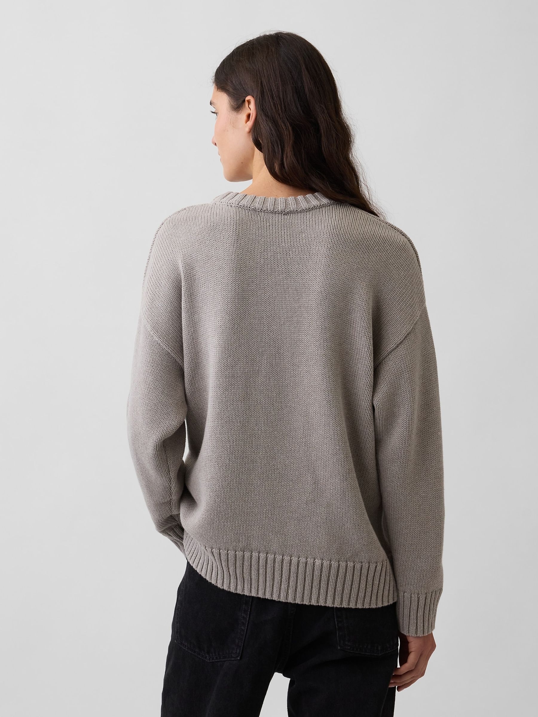 Cool Brown Oversized Jumper - Image 2 of 4