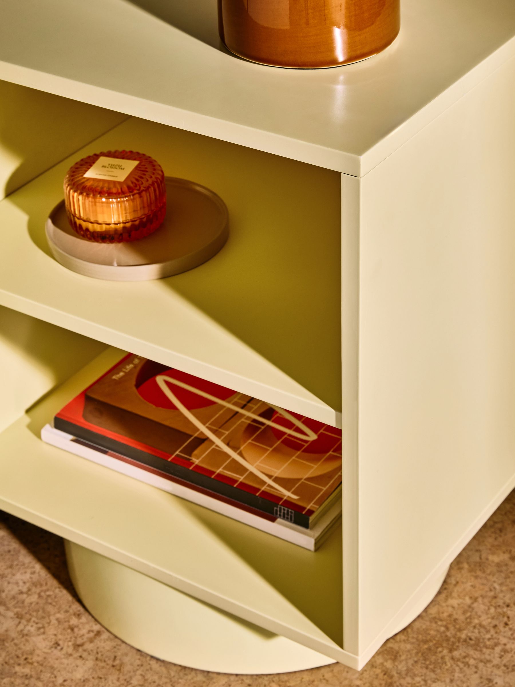 Henri Bedside Table in Yellow - Image 2 of 5