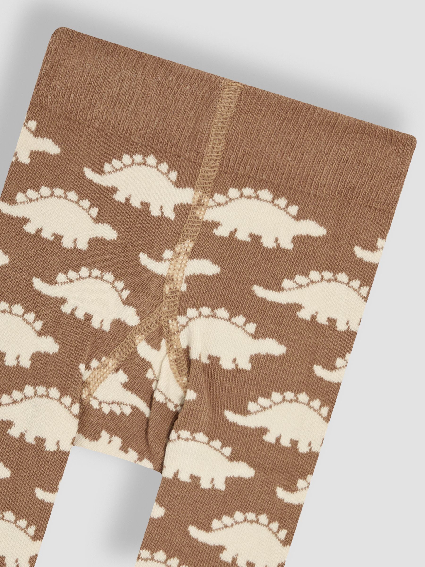 Natural Dinosaur Knitted Leggings - Image 3 of 3