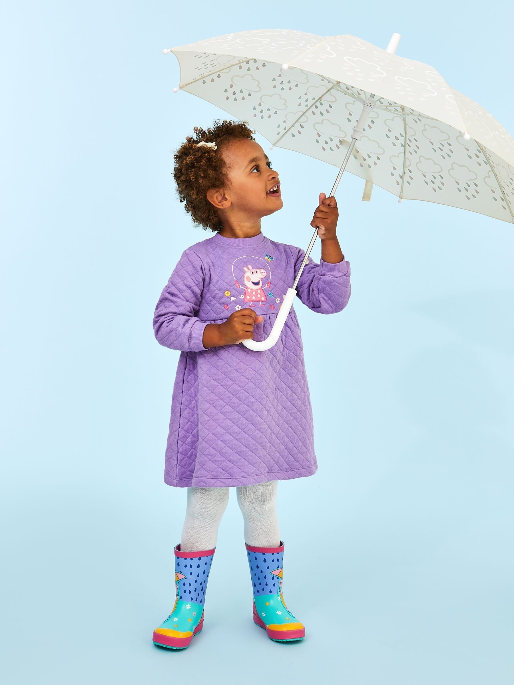 Lilac Peppa Pig Quilted Dress - Image 1 of 6
