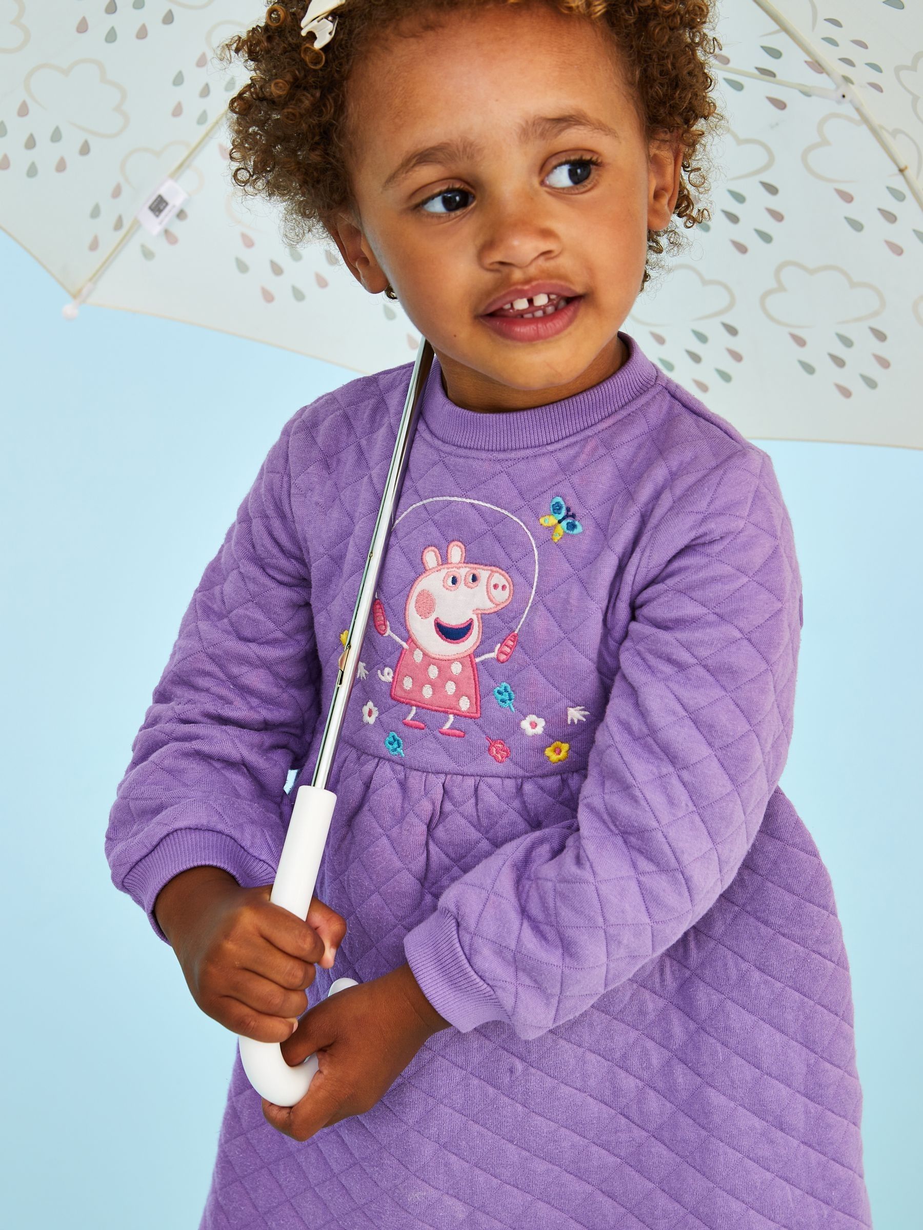 Lilac Peppa Pig Quilted Dress - Image 2 of 6