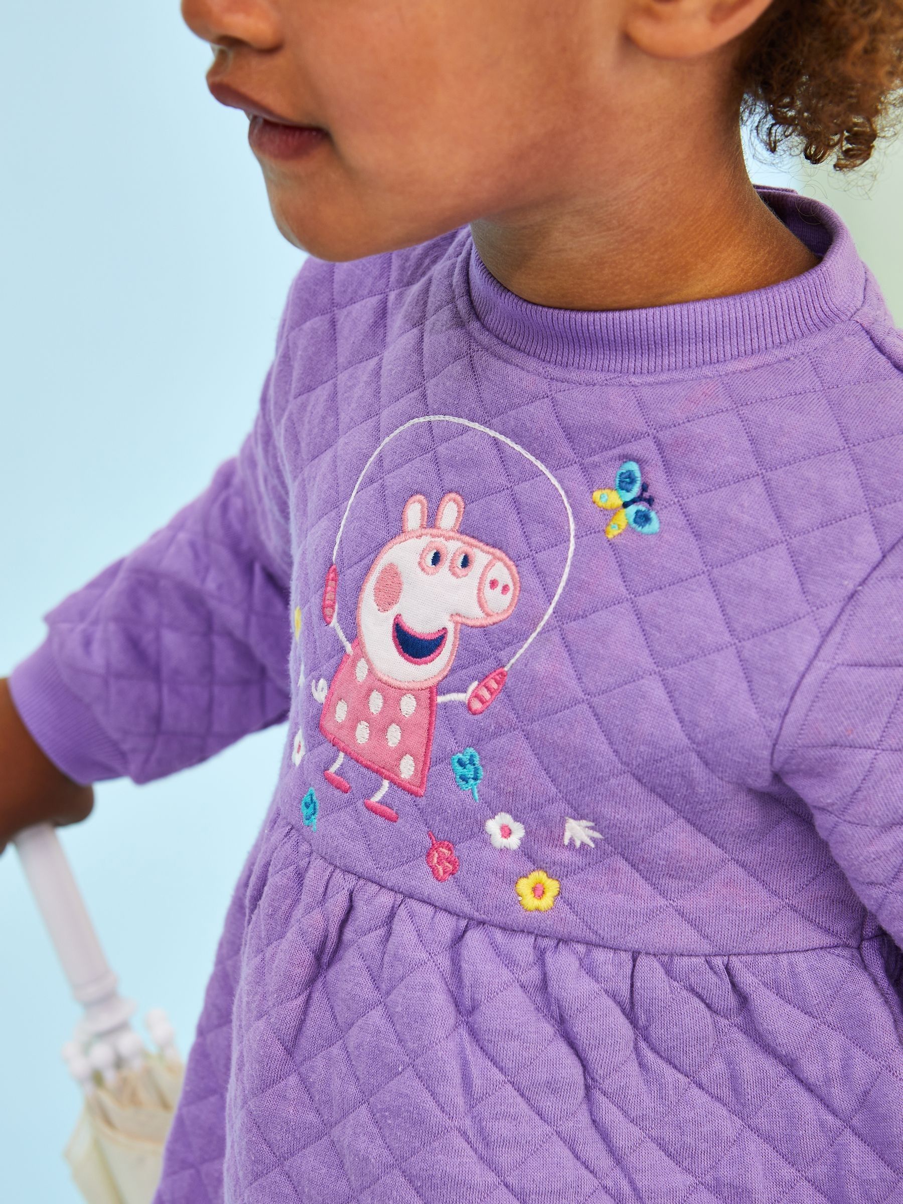 Lilac Peppa Pig Quilted Dress - Image 3 of 6