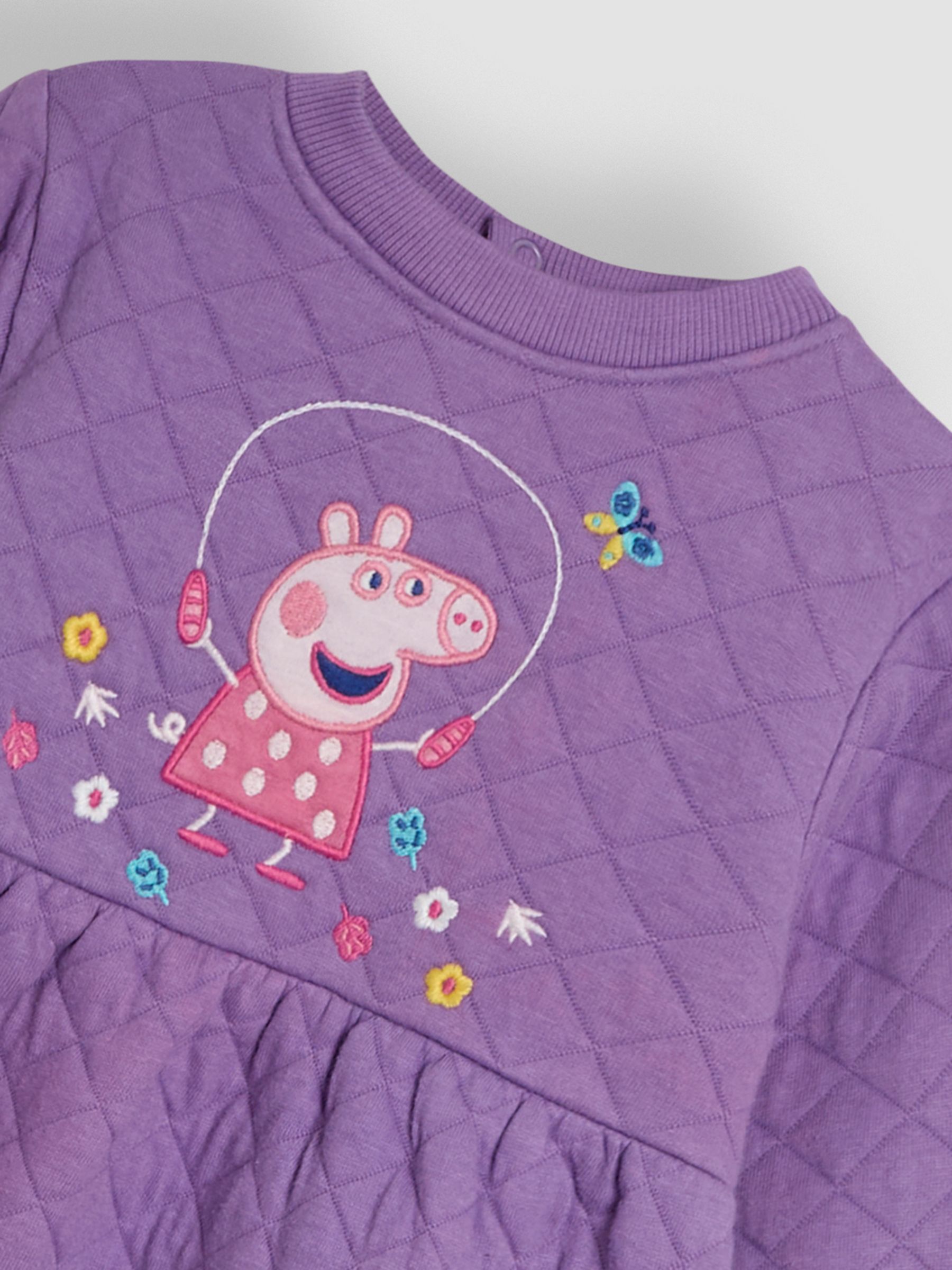 Lilac Peppa Pig Quilted Dress - Image 6 of 6