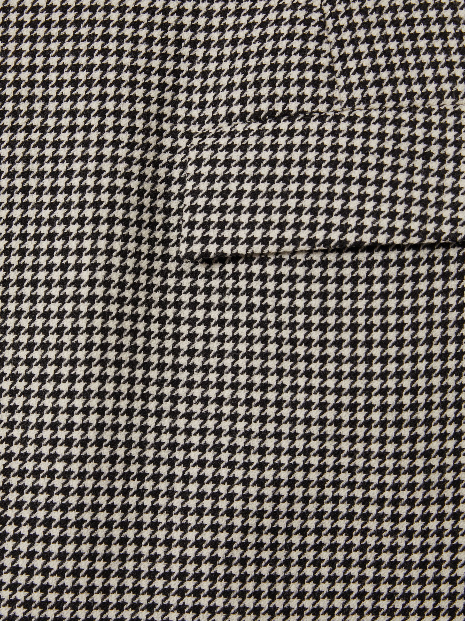 Minnie Zwart/Wit Wollen Dogtooth Minirok - Image 6 of 6