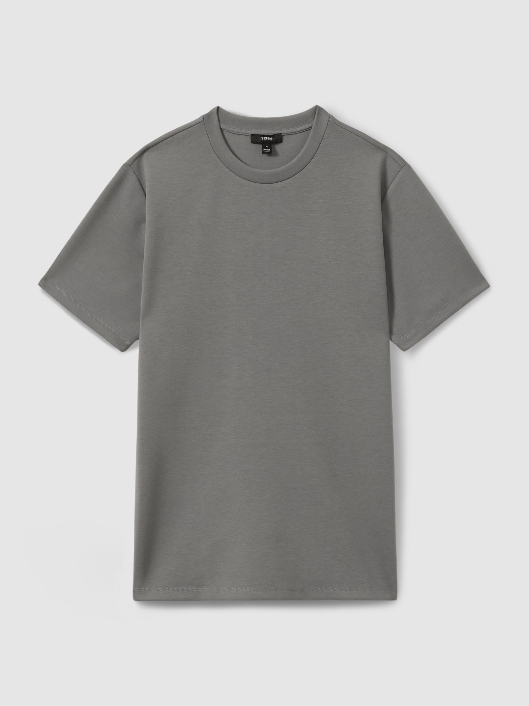 Interlock Jersey Crew Neck T-Shirt in Flint Grey - Image 2 of 5