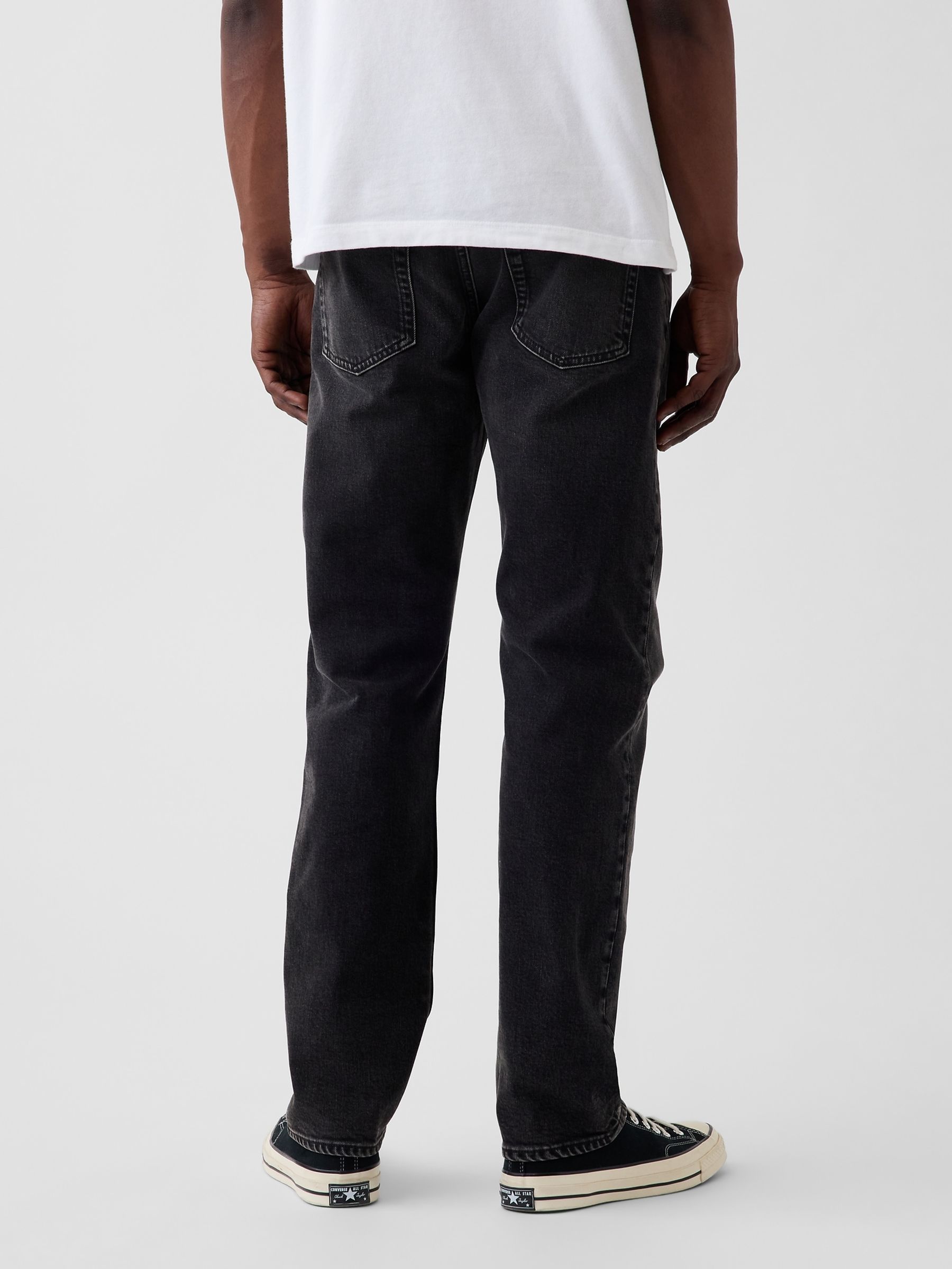 Black Straight Jeans - Image 2 of 6