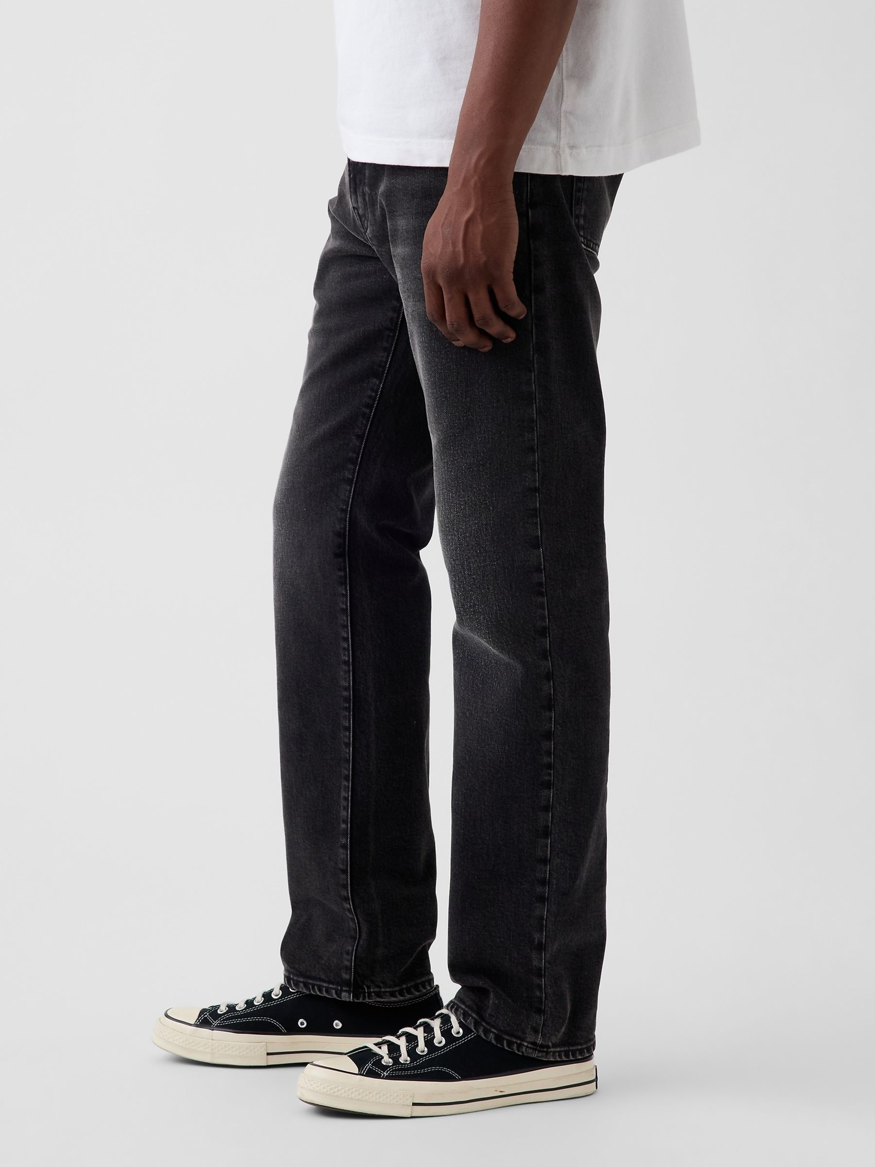 Black Straight Jeans - Image 3 of 6