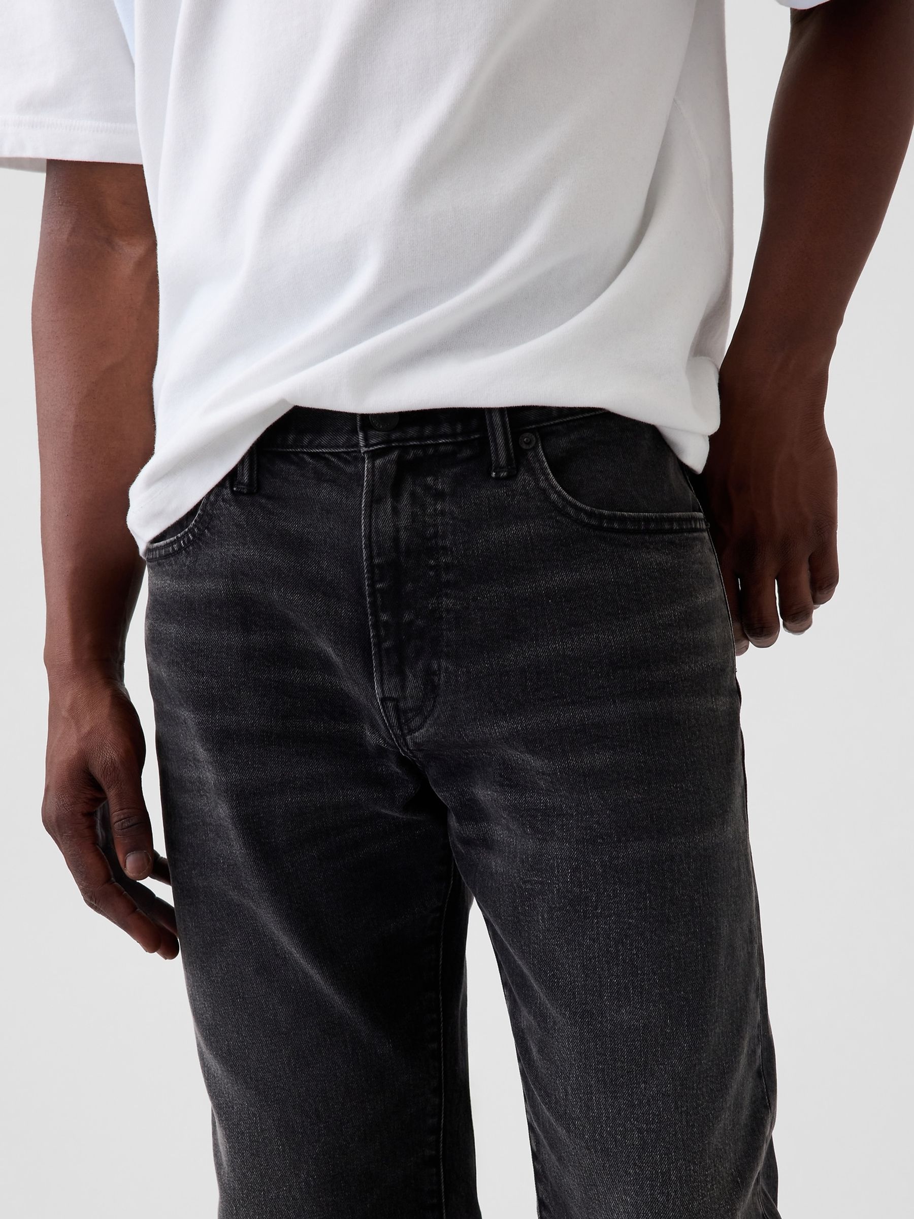 Black Straight Jeans - Image 6 of 6