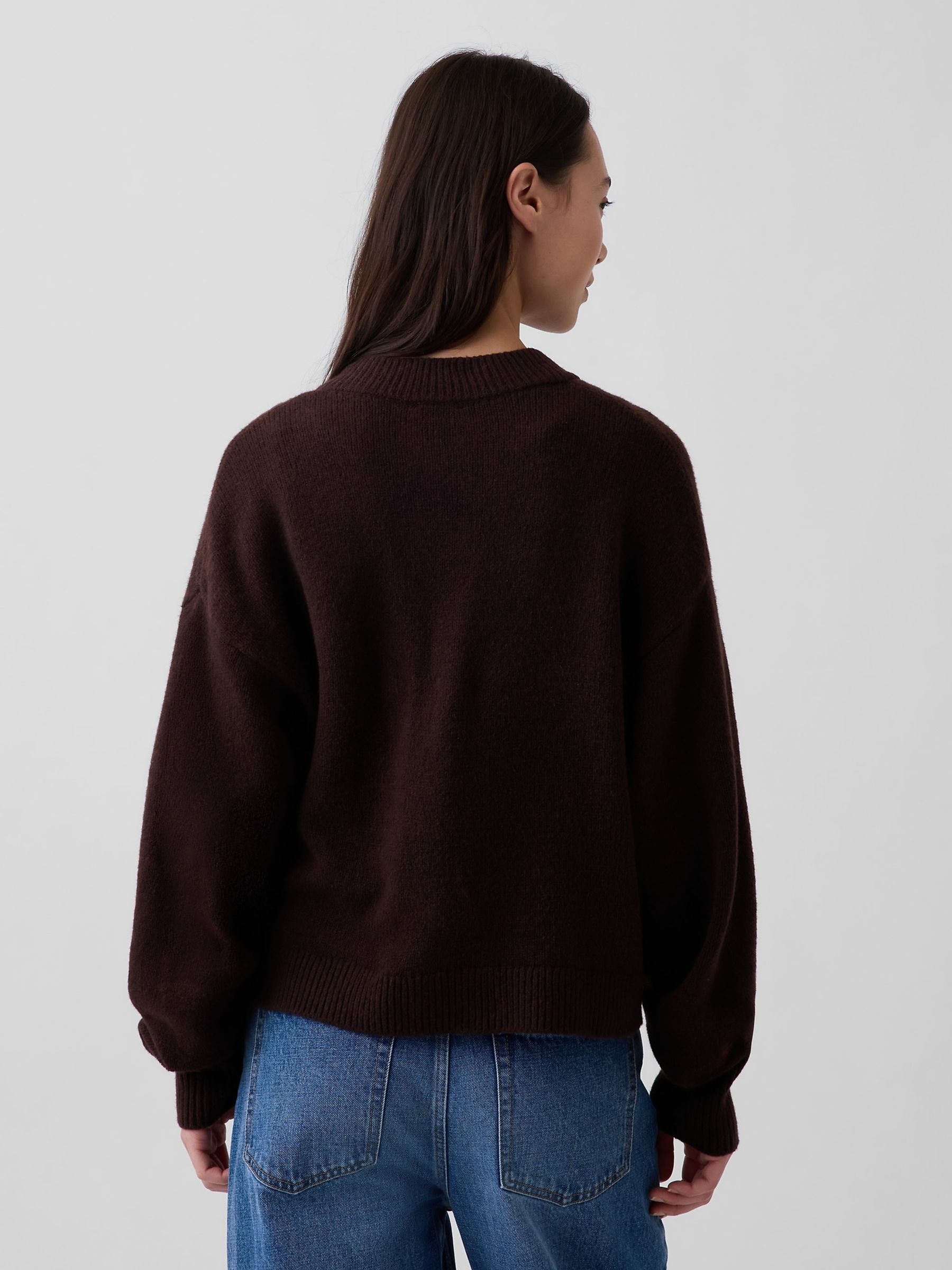 Brown CashSoft Oversized Chunky Cardigan - Image 2 of 4